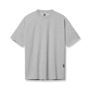0797. Tech Essential Relaxed Tee - Heather Grey ASRV