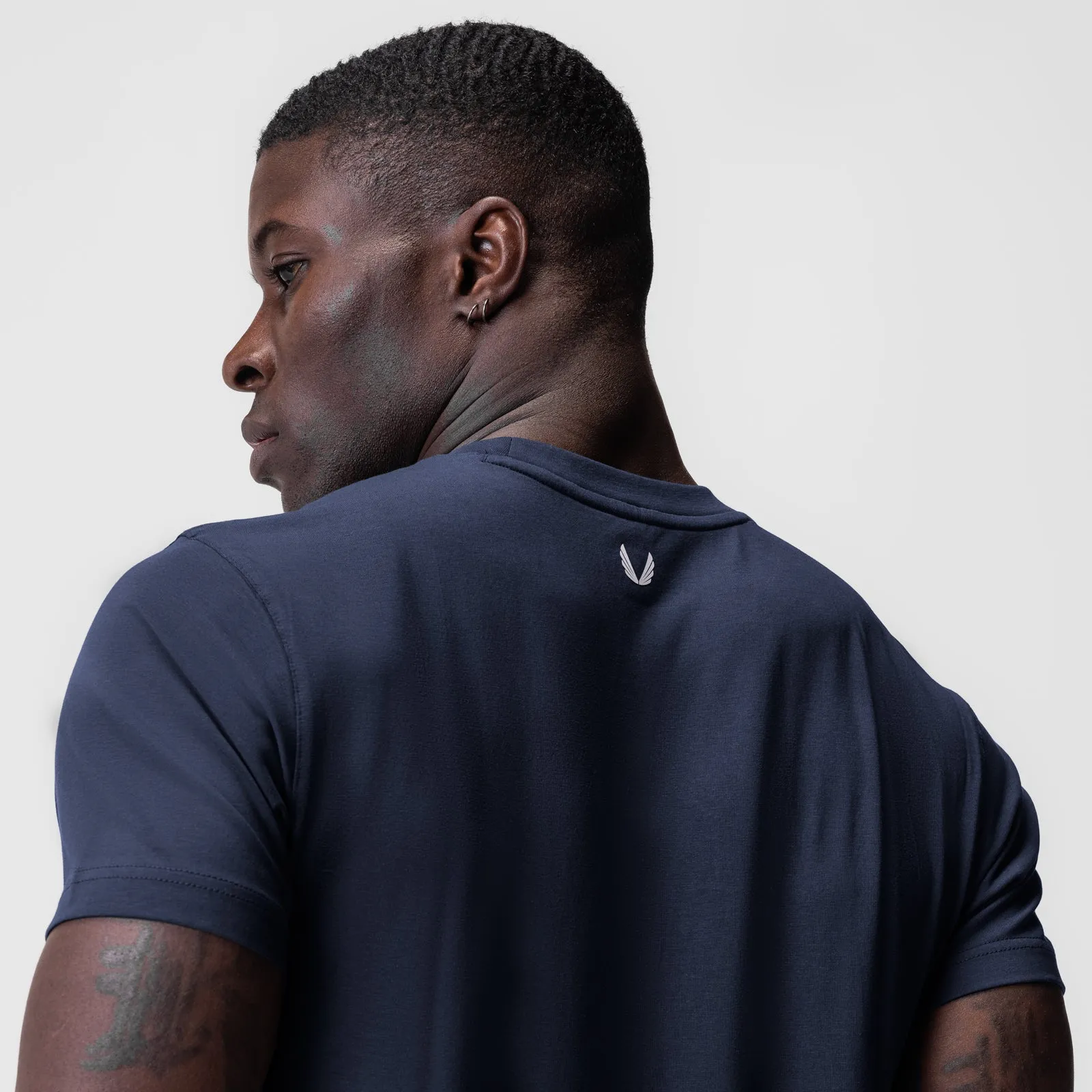 0923. Supima Essential Tee - Navy ASRV