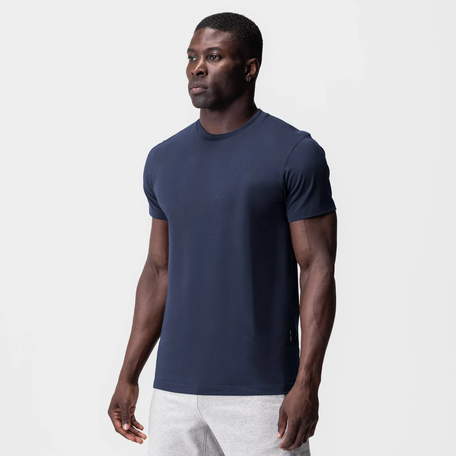 0923. Supima Essential Tee - Navy ASRV