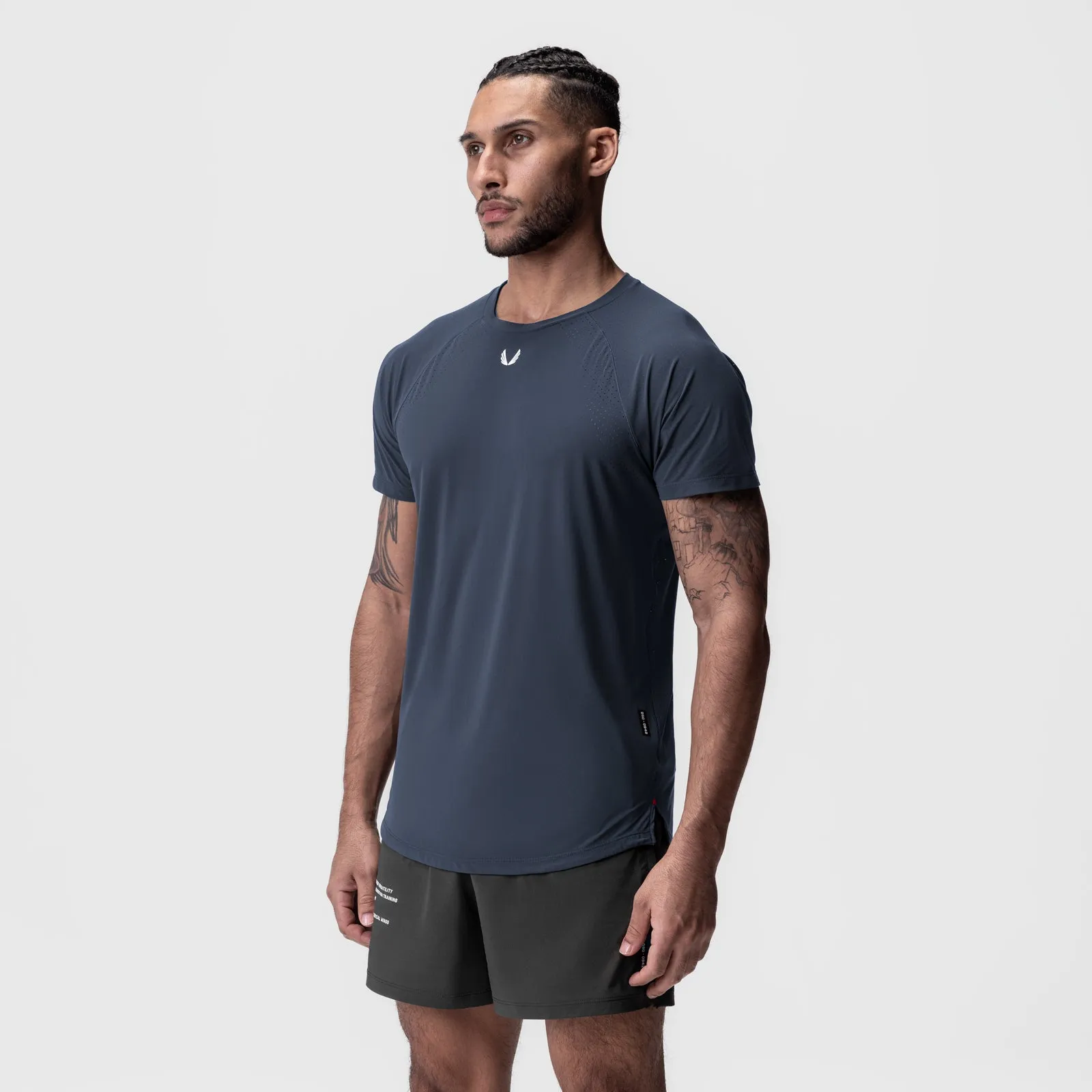 0948. Laser-Vent Established Tee - Navy ASRV