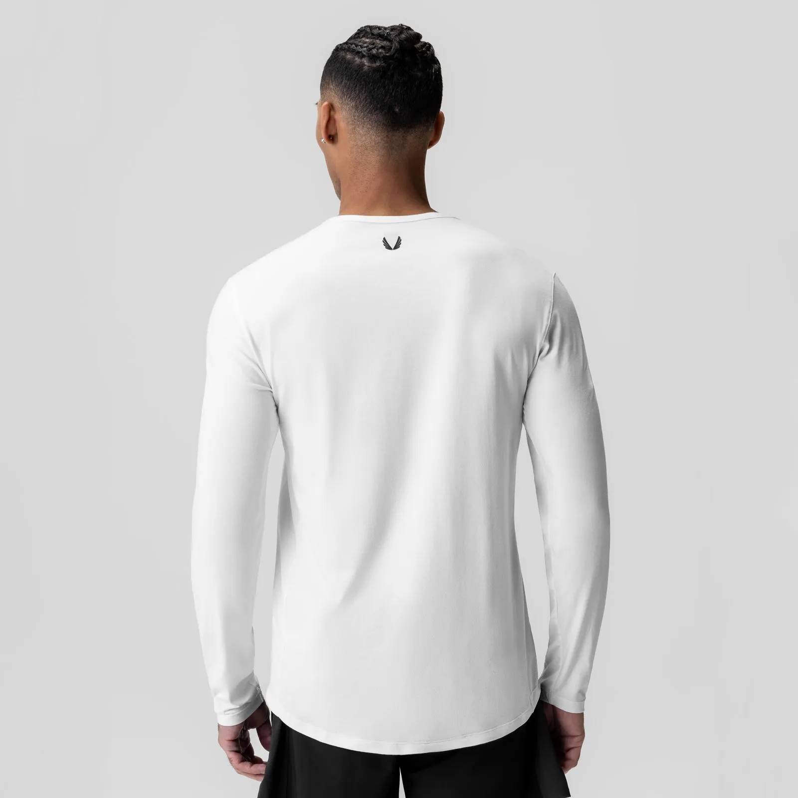 1058. Creora Cotton Modal Long Sleeve - White ASRV