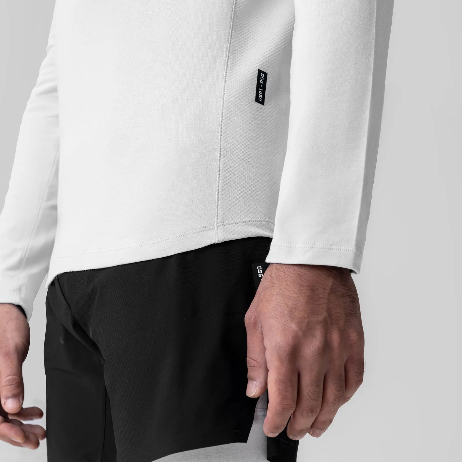 1058. Creora Cotton Modal Long Sleeve - White ASRV