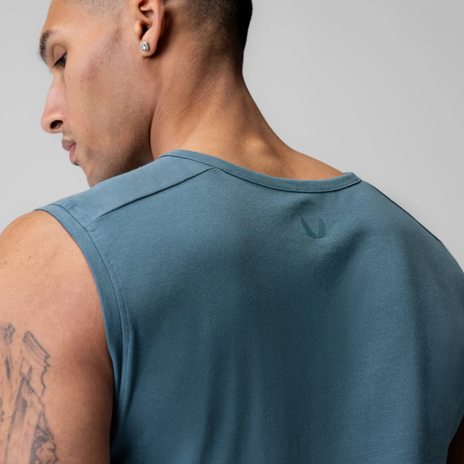 1060. Creora Cotton Modal Cutoff Tank - Storm ASRV