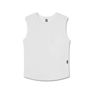 1060. Creora Cotton Modal Cutoff Tank - White ASRV