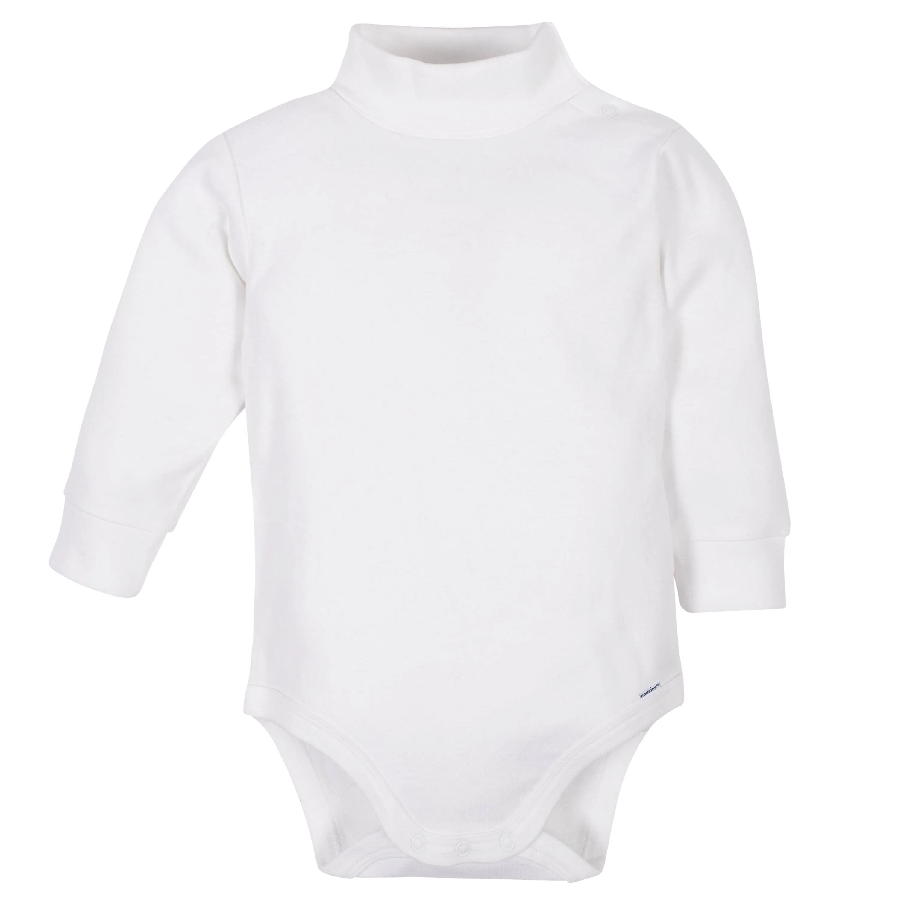 2-Pack Baby and Toddler Neutral White Long Sleeve Turtleneck Onesies Bodysuits Gerber Childrenswea