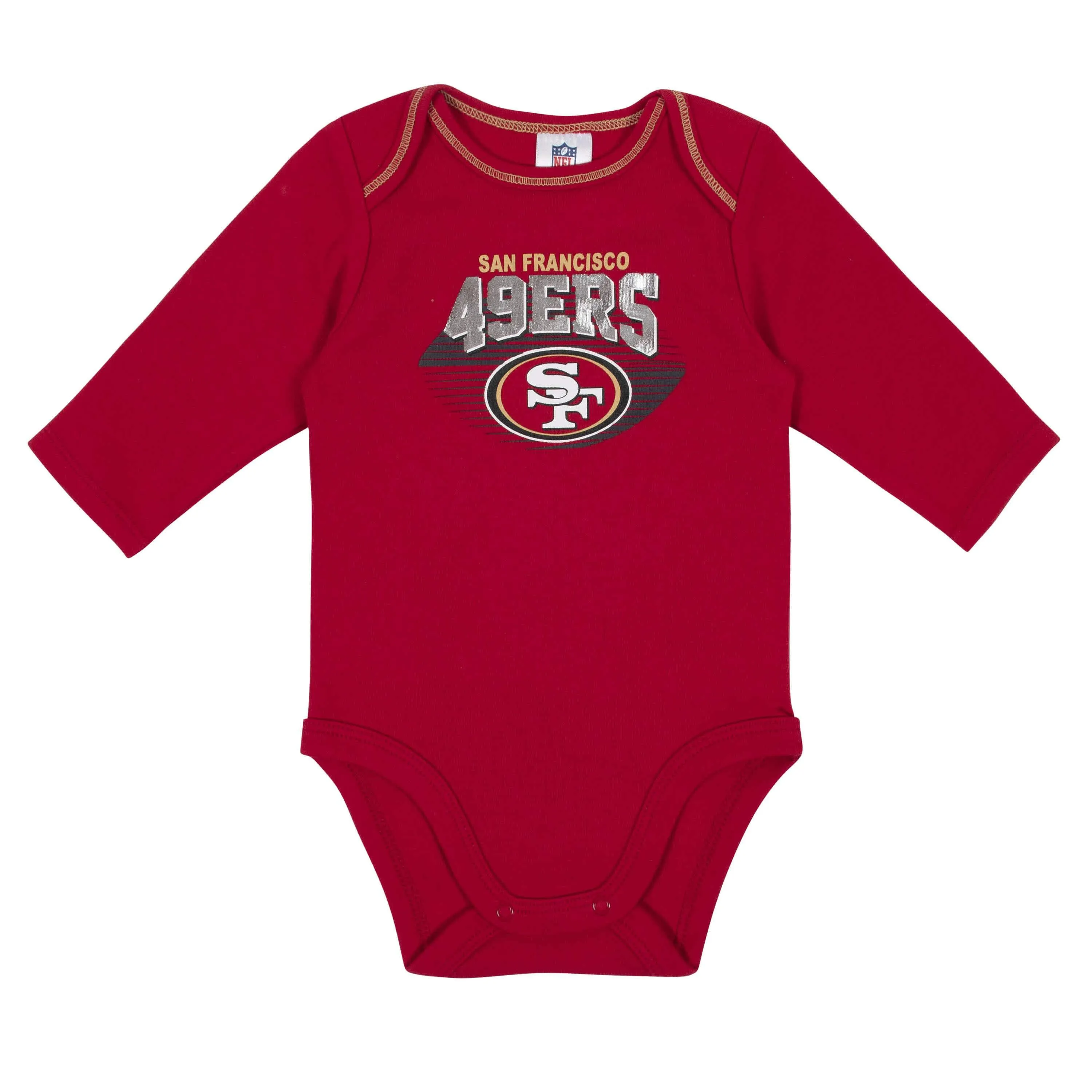 2-Pack Baby Boys 49ers Long Sleeve Bodysuits Gerber Childrenswea