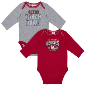 2-Pack Baby Boys 49ers Long Sleeve Bodysuits Gerber Childrenswea