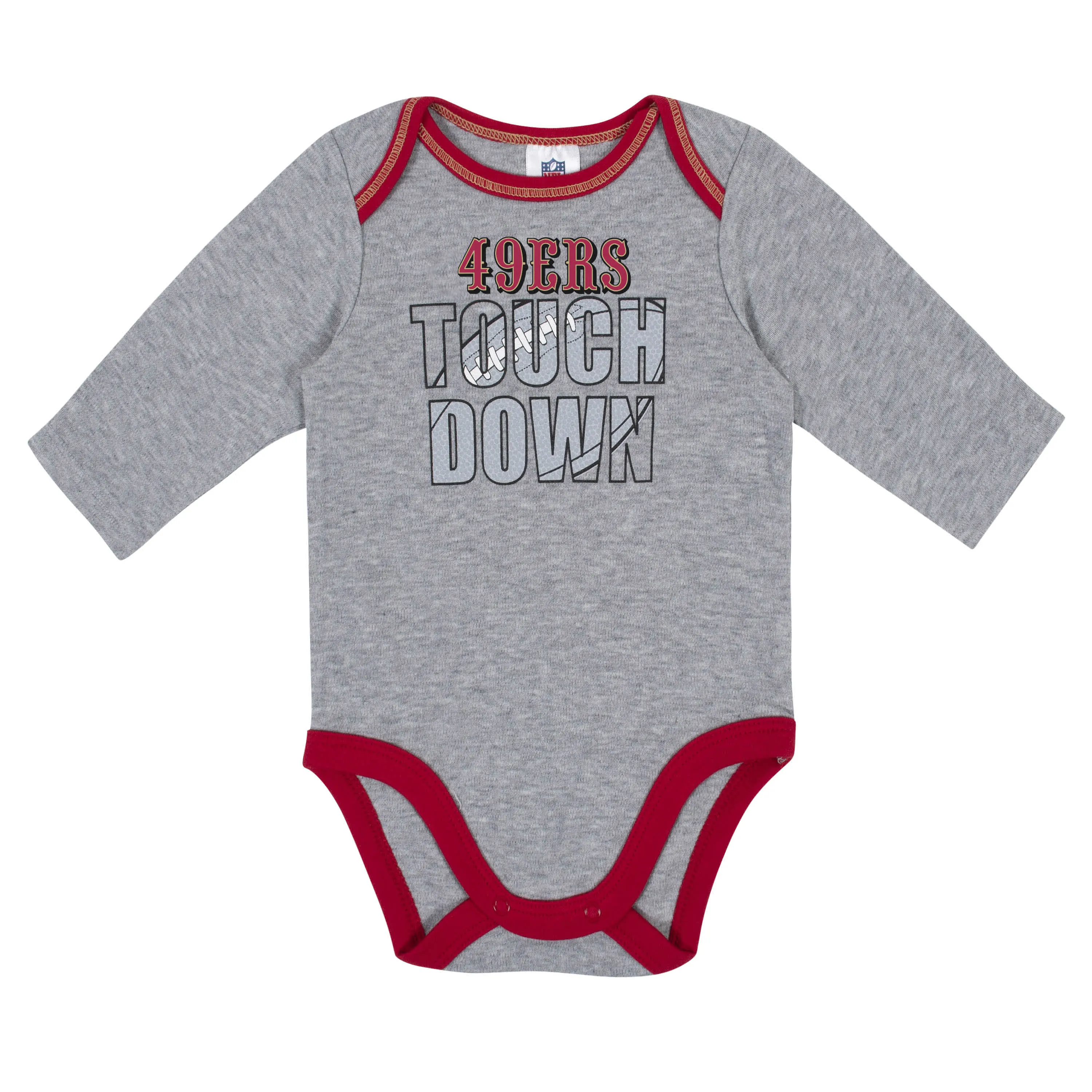 2-Pack Baby Boys 49ers Long Sleeve Bodysuits Gerber Childrenswea