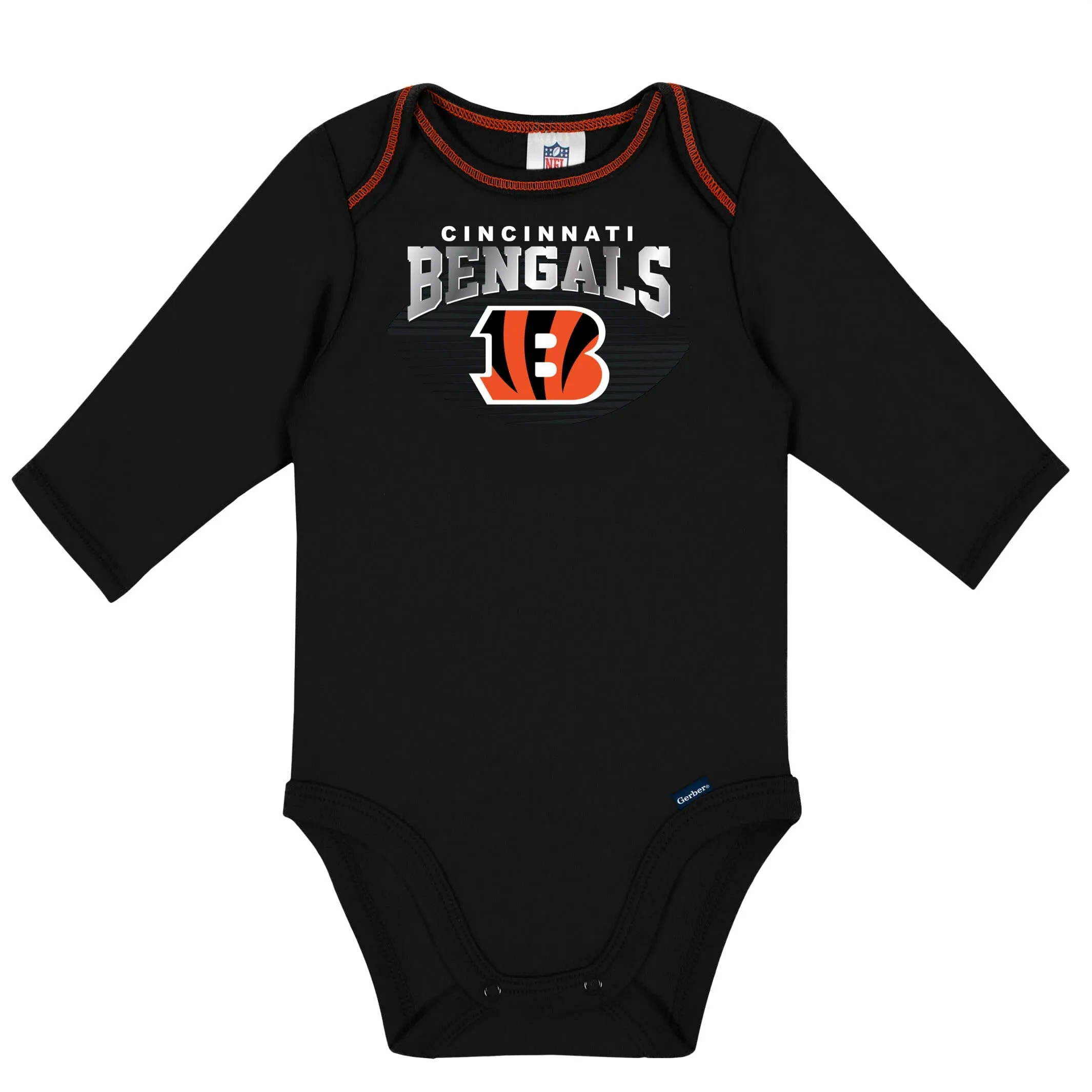 2-Pack Baby Boys Bengals Long Sleeve Bodysuits Gerber Childrenswea
