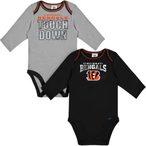 2-Pack Baby Boys Bengals Long Sleeve Bodysuits Gerber Childrenswea