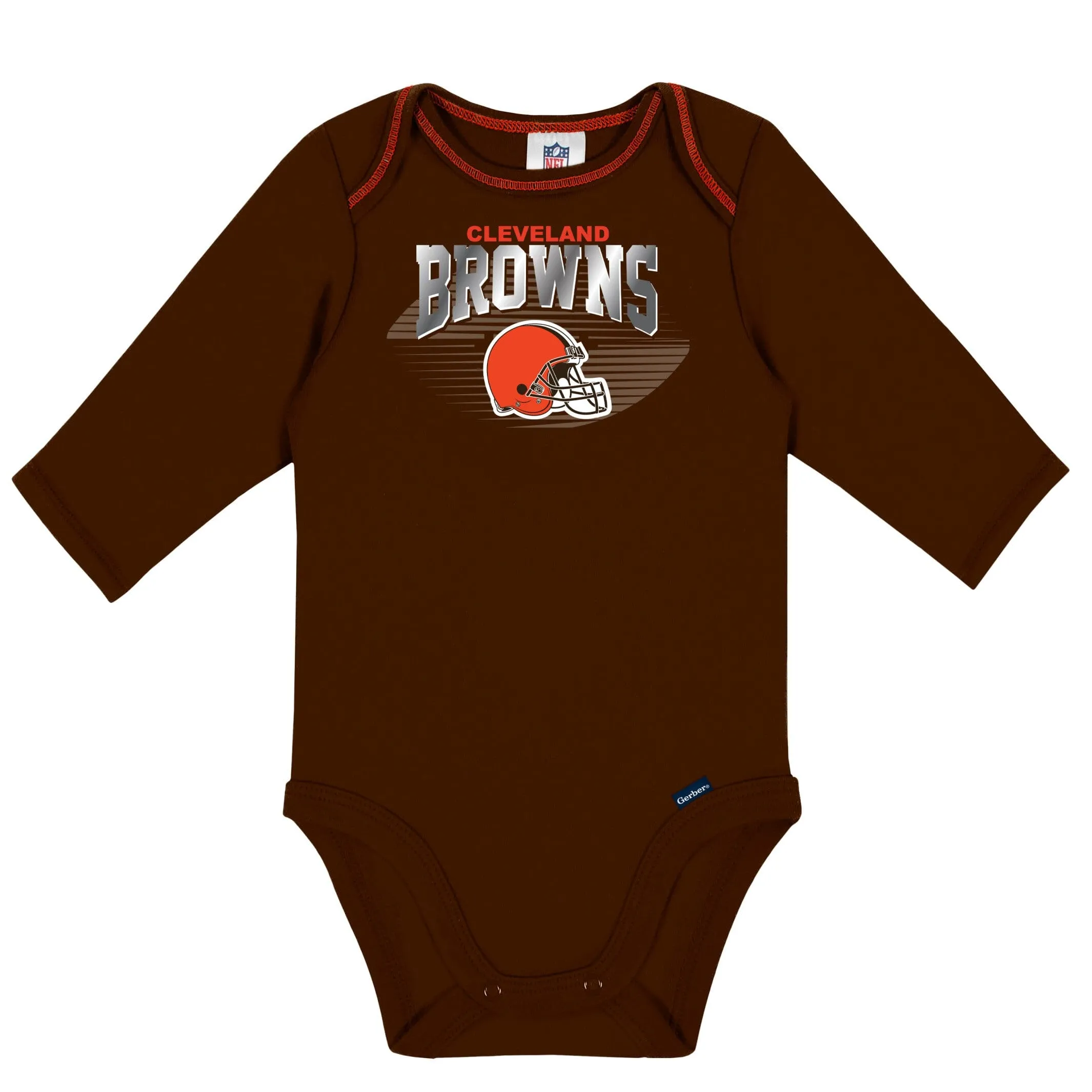 2-Pack Baby Boys Browns Long Sleeve Bodysuits Gerber Childrenswea