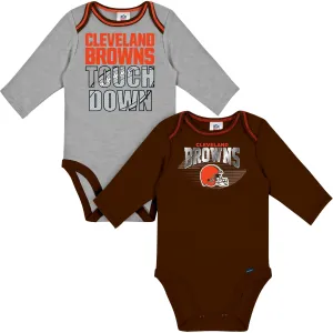 2-Pack Baby Boys Browns Long Sleeve Bodysuits Gerber Childrenswea
