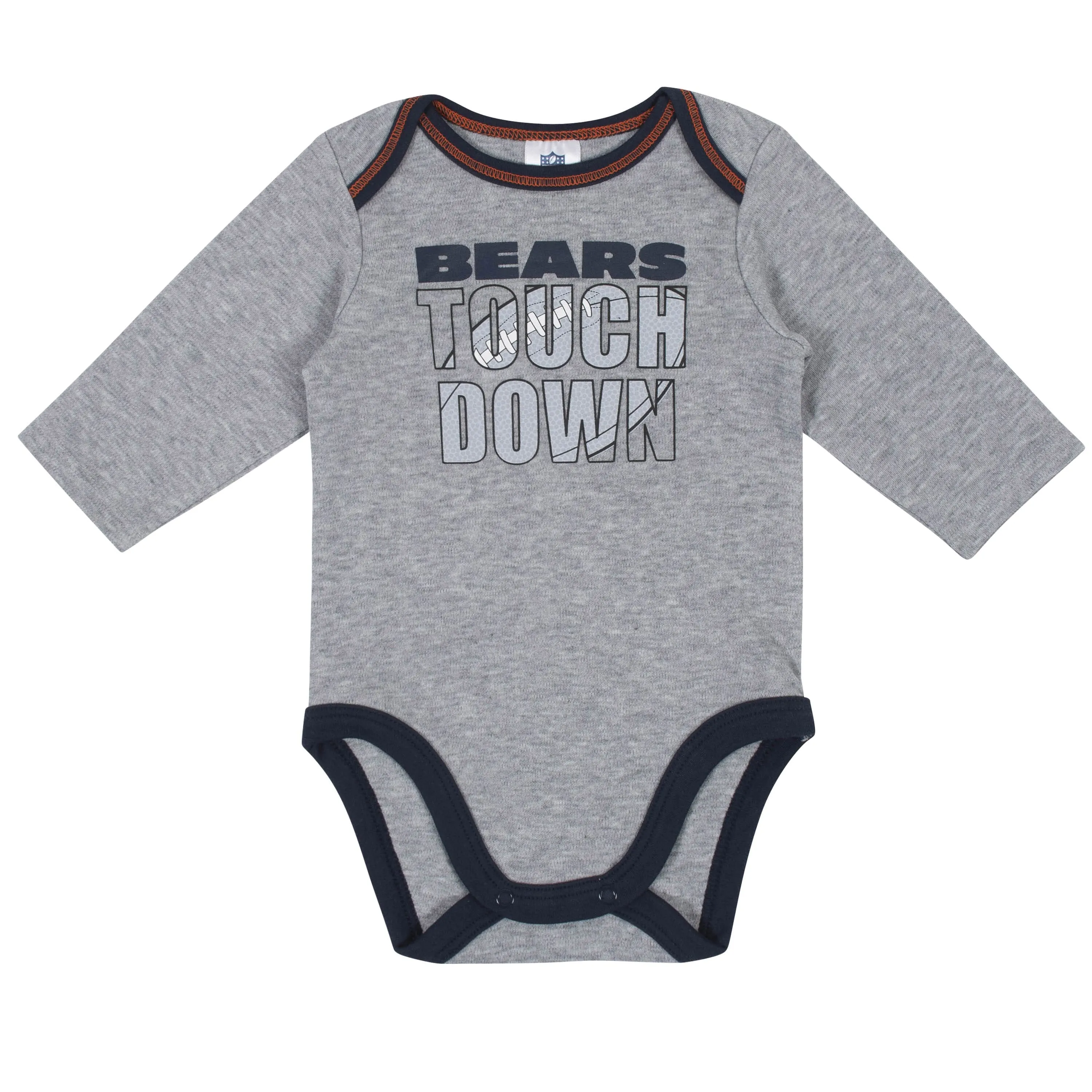 2-Pack Baby Boys Chicago Bears Long Sleeve Bodysuits Gerber Childrenswea