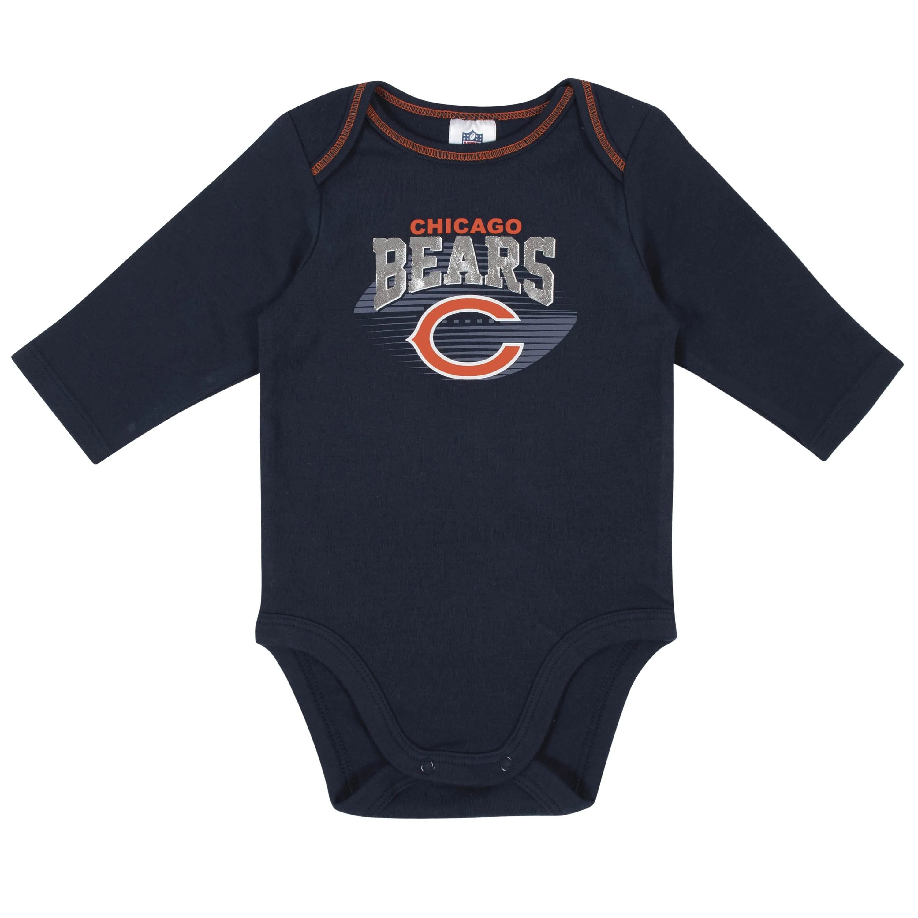 2-Pack Baby Boys Chicago Bears Long Sleeve Bodysuits Gerber Childrenswea
