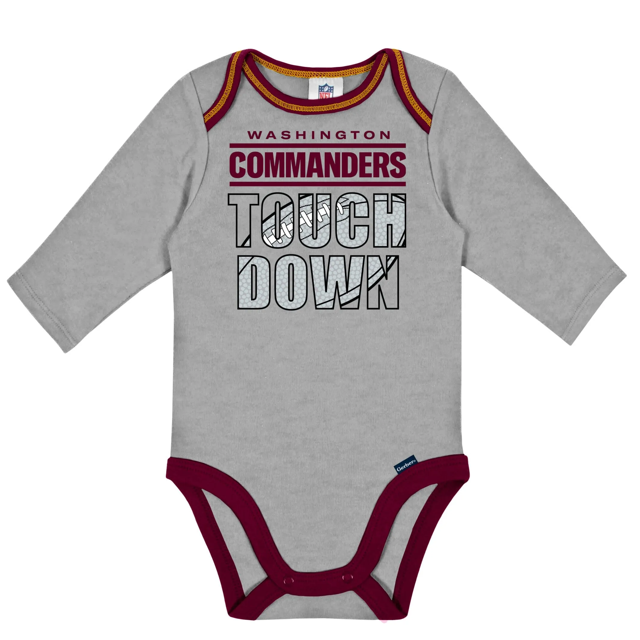 2-Pack Baby Boys Commanders Long Sleeve Bodysuits Gerber Childrenswea