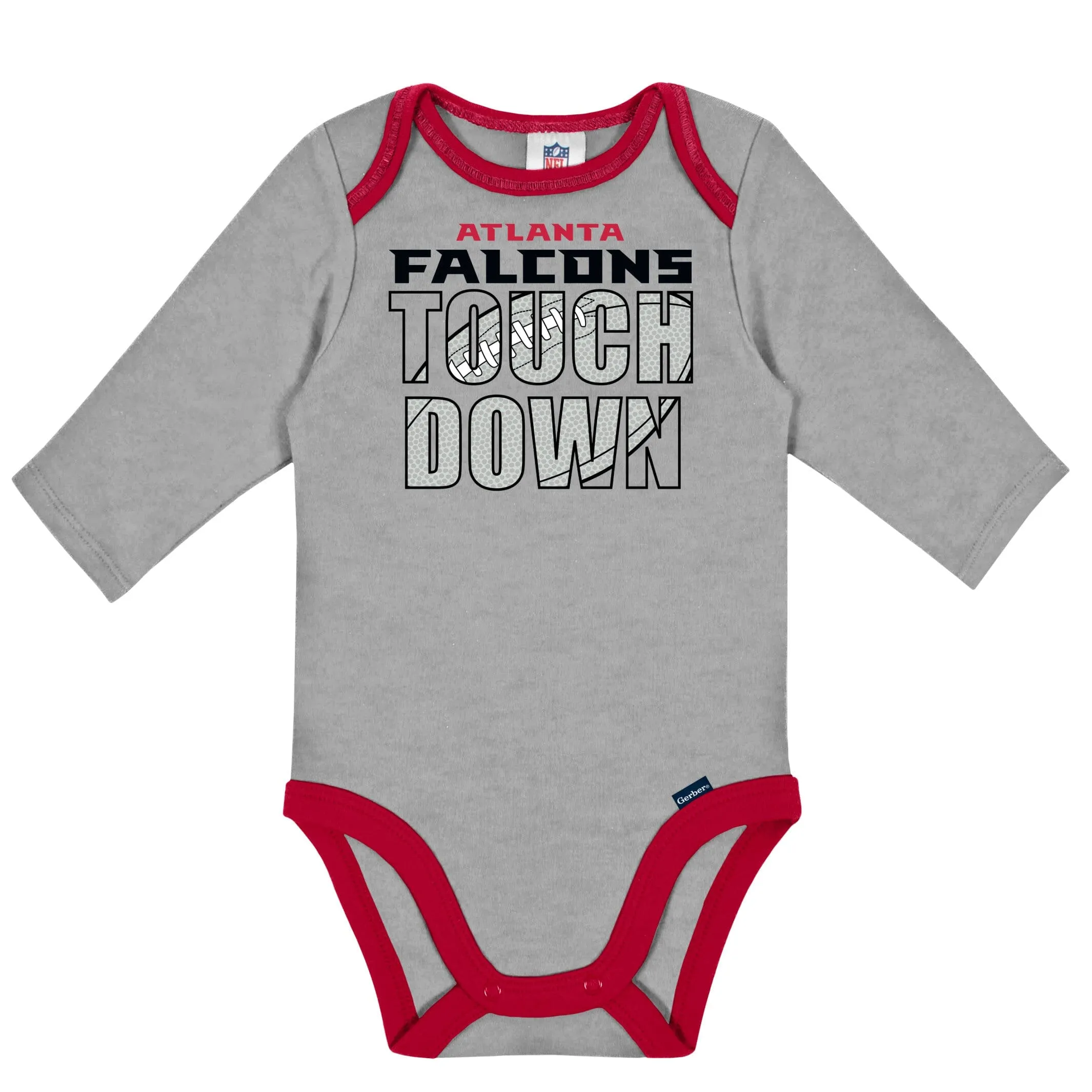 2-Pack Baby Boys Falcons Long Sleeve Bodysuits Gerber Childrenswea