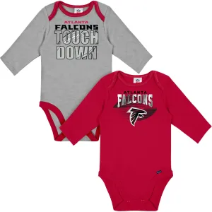 2-Pack Baby Boys Falcons Long Sleeve Bodysuits Gerber Childrenswea