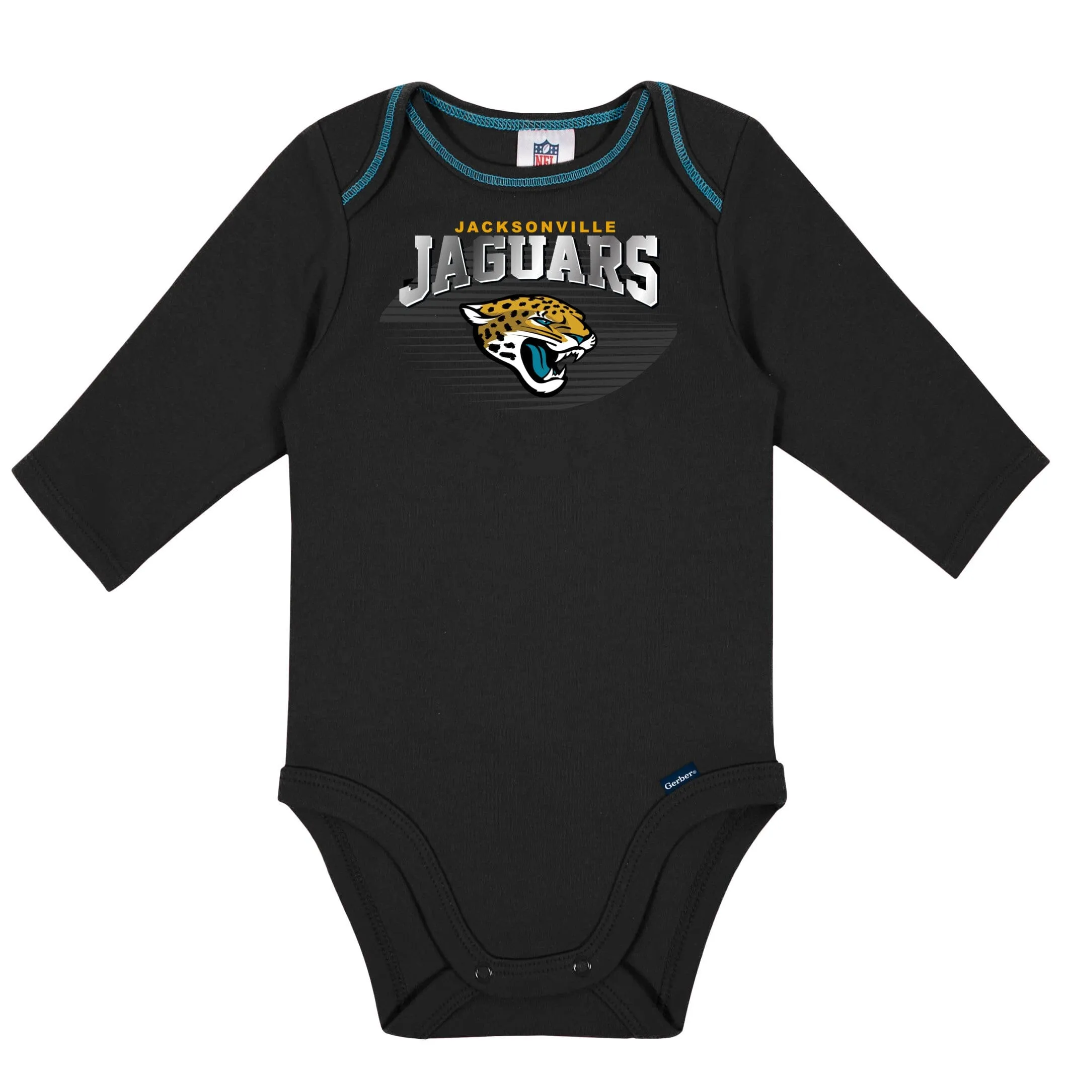 2-Pack Baby Boys Jaguars Long Sleeve Bodysuits Gerber Childrenswea