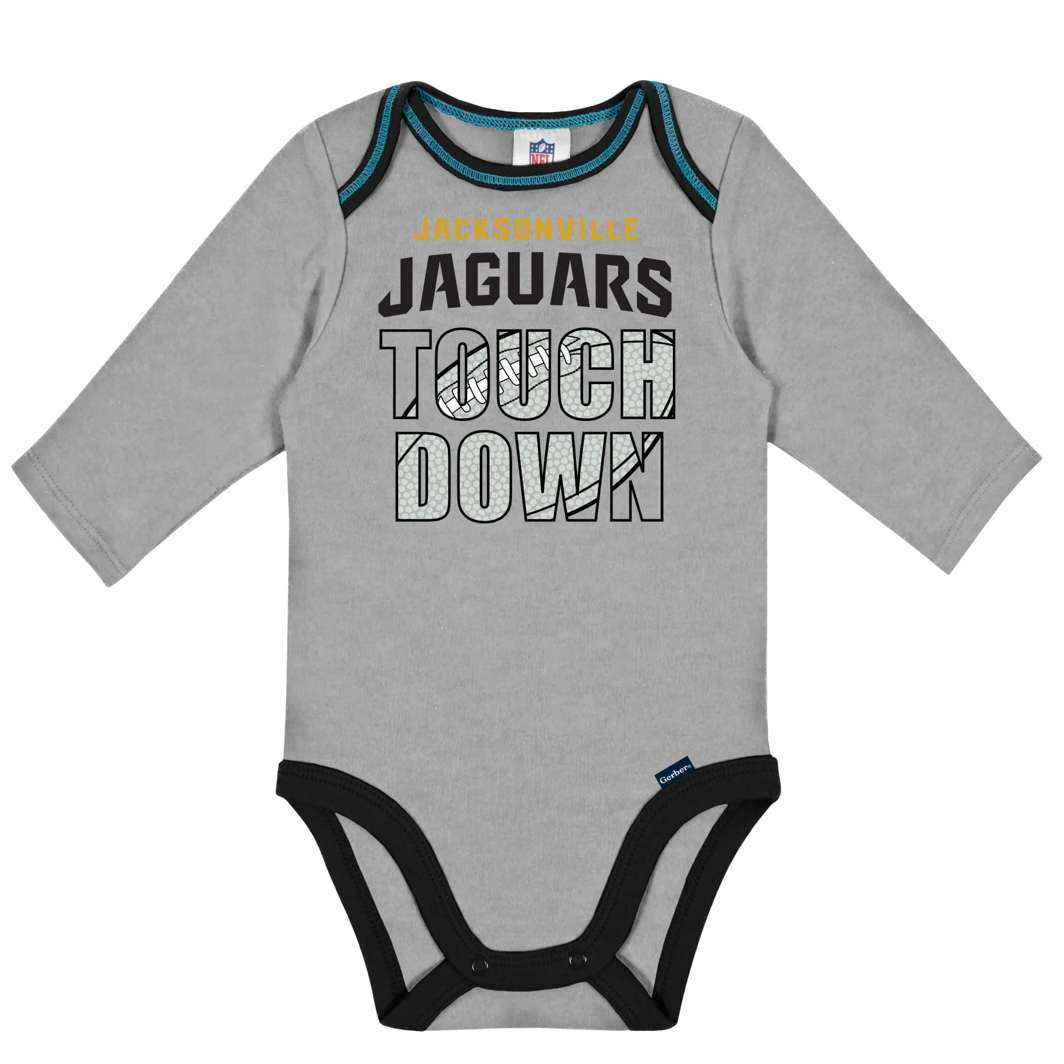 2-Pack Baby Boys Jaguars Long Sleeve Bodysuits Gerber Childrenswea