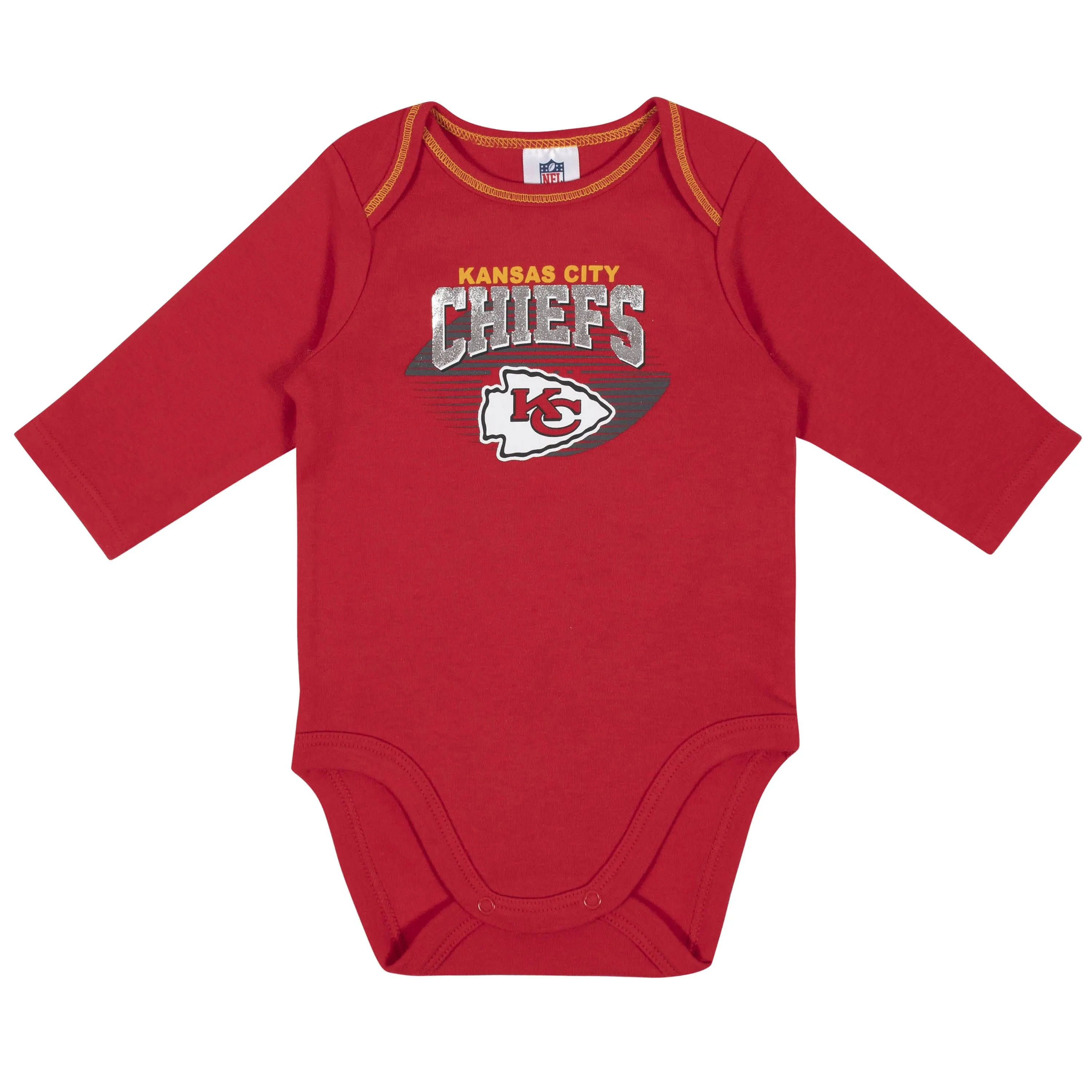 2-Pack Baby Boys Kansas City Chiefs Long Sleeve Bodysuits Gerber Childrenswea