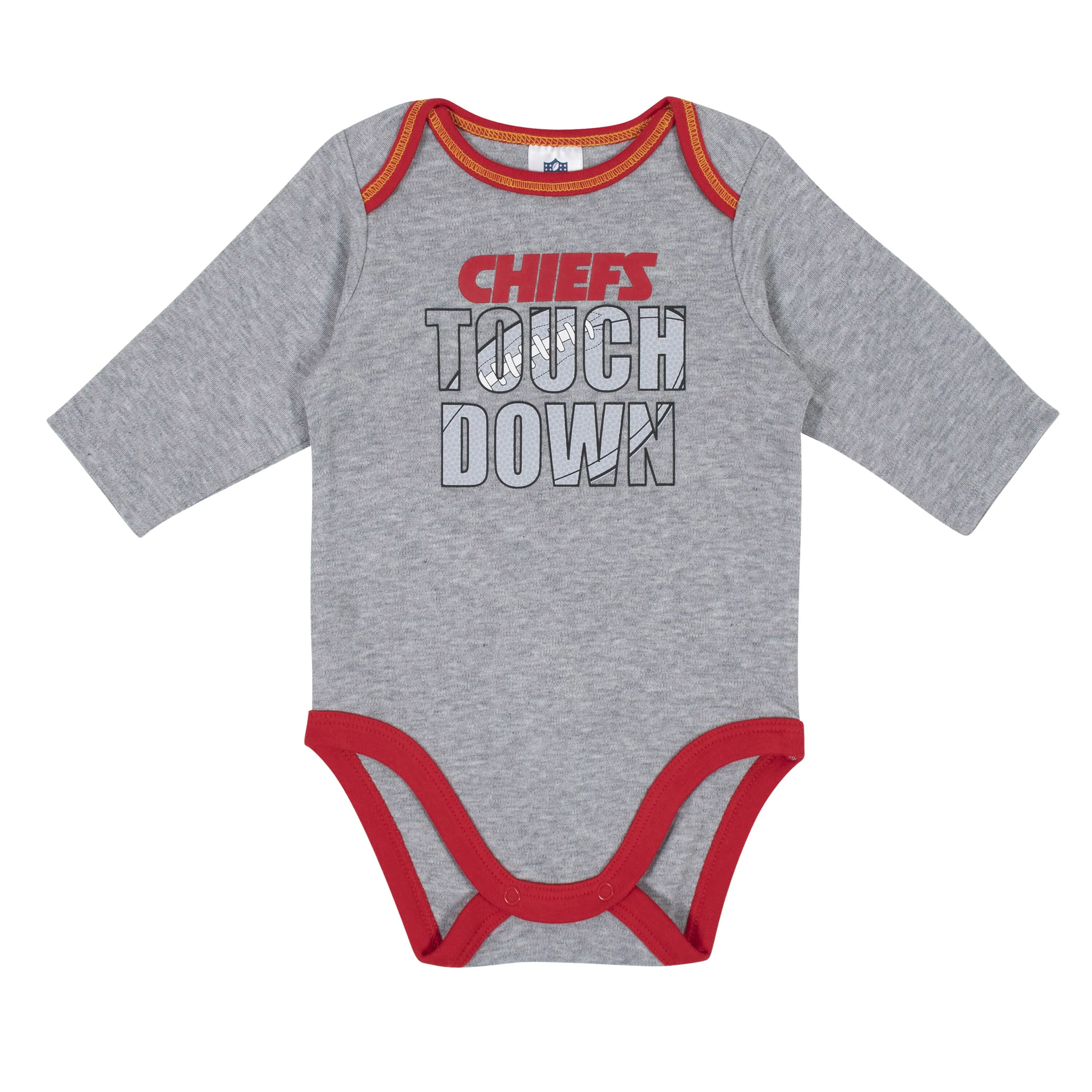 2-Pack Baby Boys Kansas City Chiefs Long Sleeve Bodysuits Gerber Childrenswea