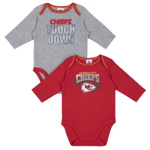 2-Pack Baby Boys Kansas City Chiefs Long Sleeve Bodysuits Gerber Childrenswea