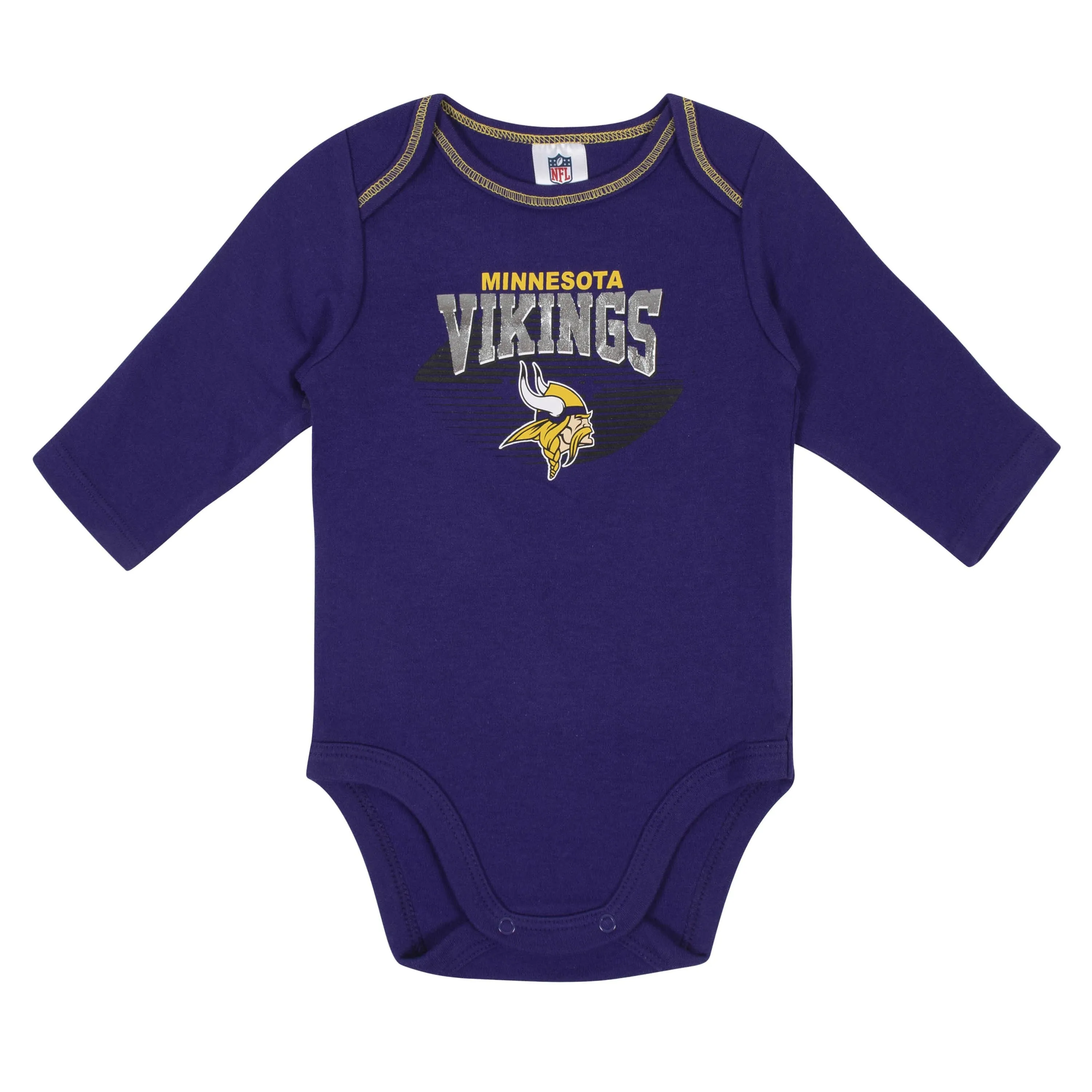 2-Pack Baby Boys Minnesota Vikings Long Sleeve Bodysuits Gerber Childrenswea