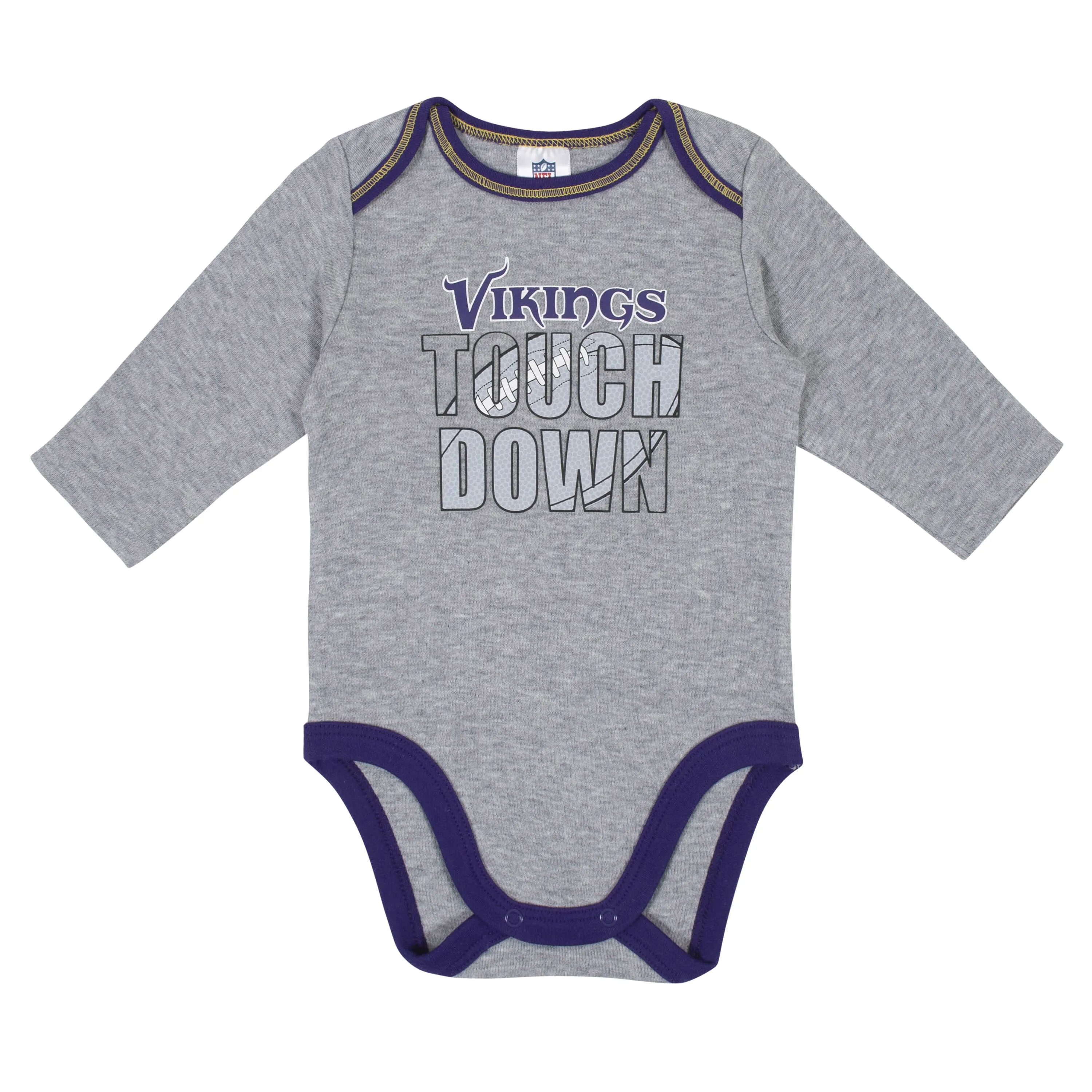 2-Pack Baby Boys Minnesota Vikings Long Sleeve Bodysuits Gerber Childrenswea