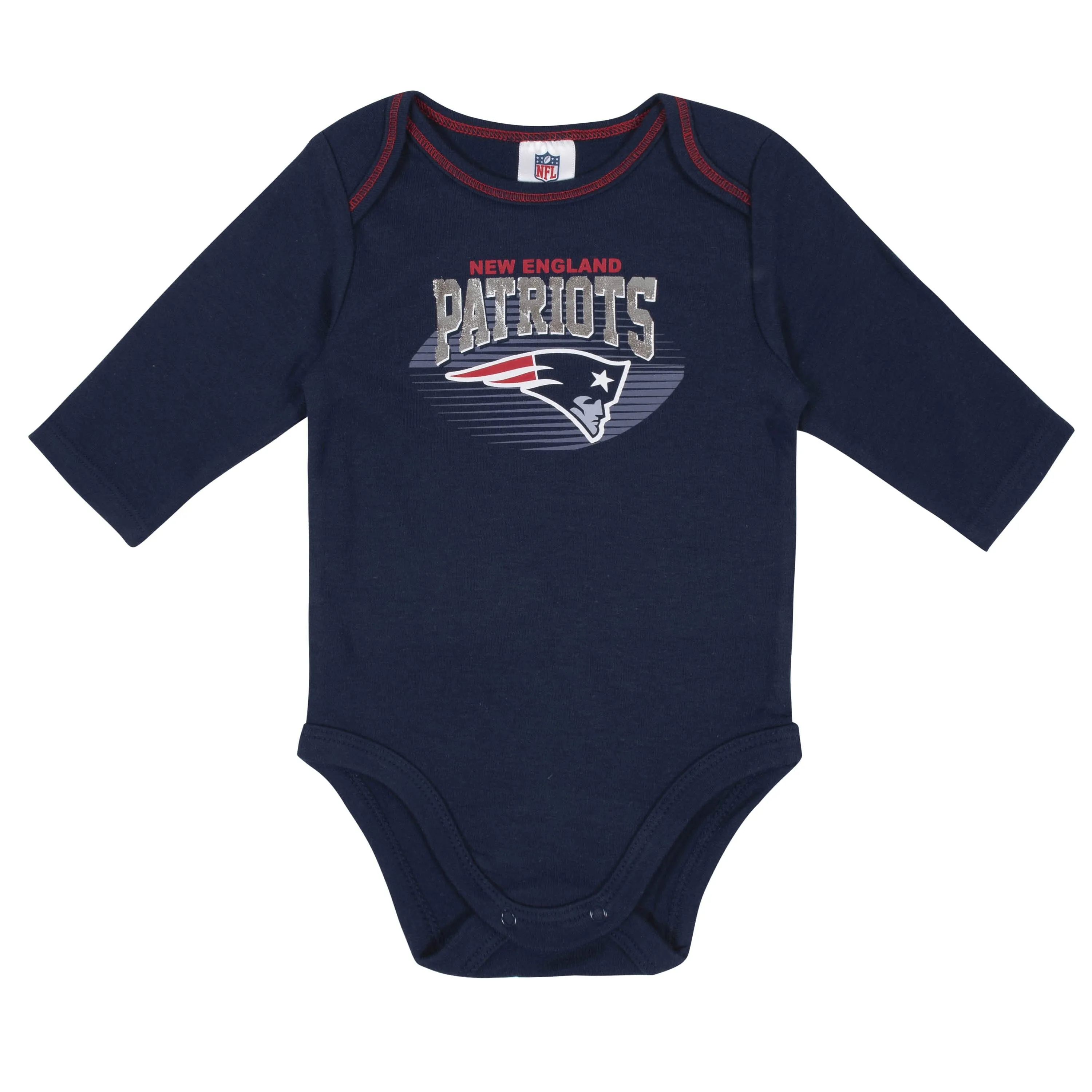 2-Pack Baby Boys New England Patriots Long Sleeve Bodysuits Gerber Childrenswea