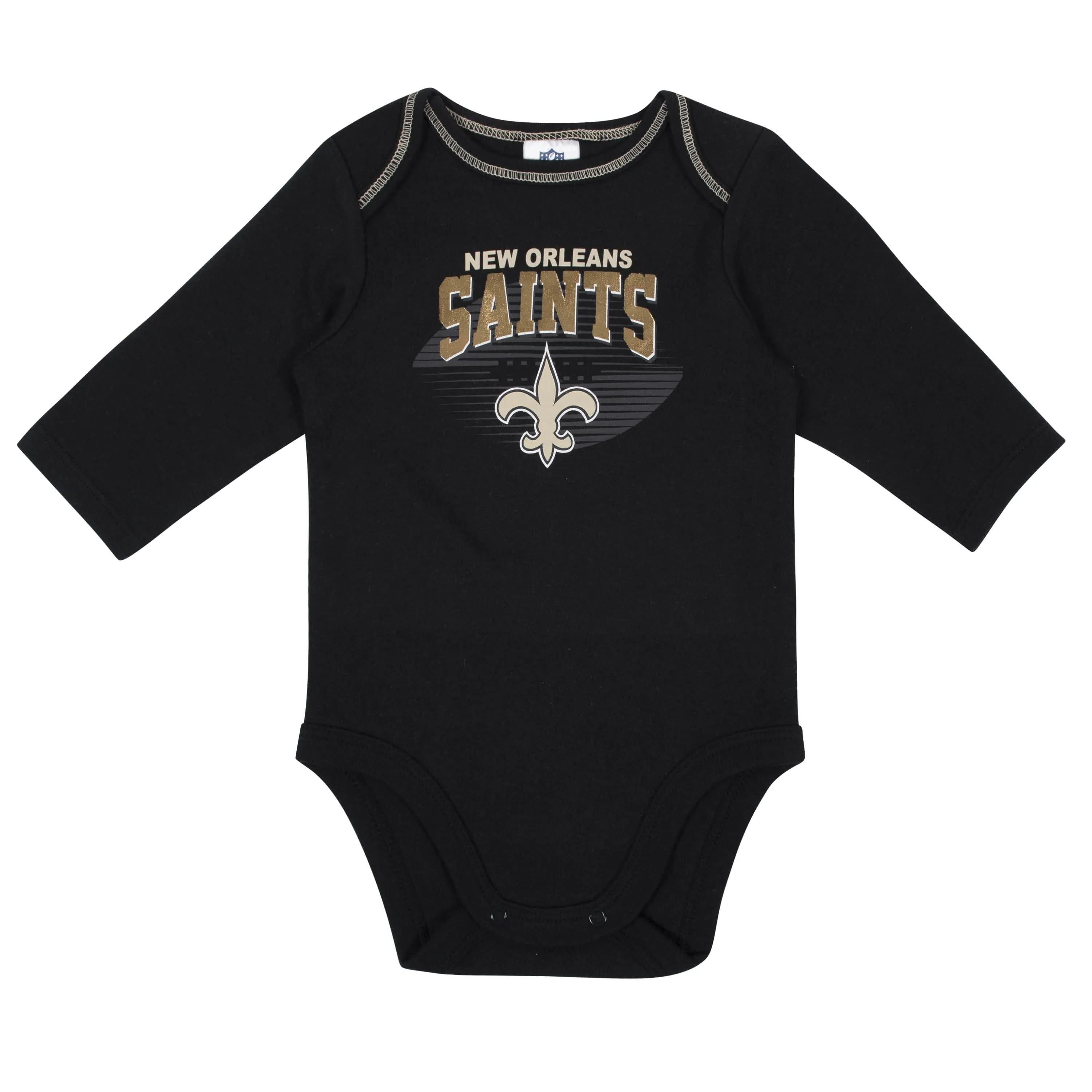 2-Pack Baby Boys New Orleans Saints Long Sleeve Bodysuits Gerber Childrenswea