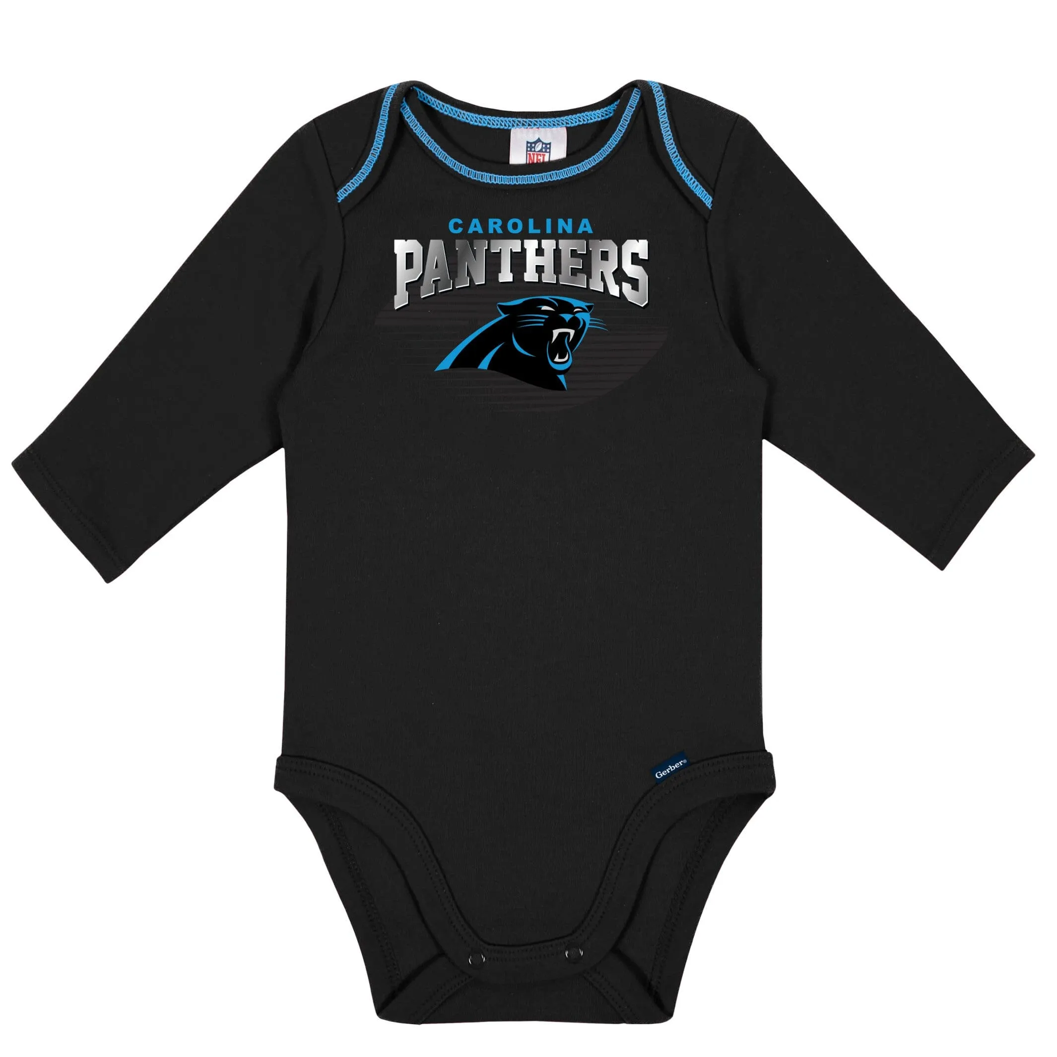 2-Pack Baby Boys Panthers Long Sleeve Bodysuits Gerber Childrenswea