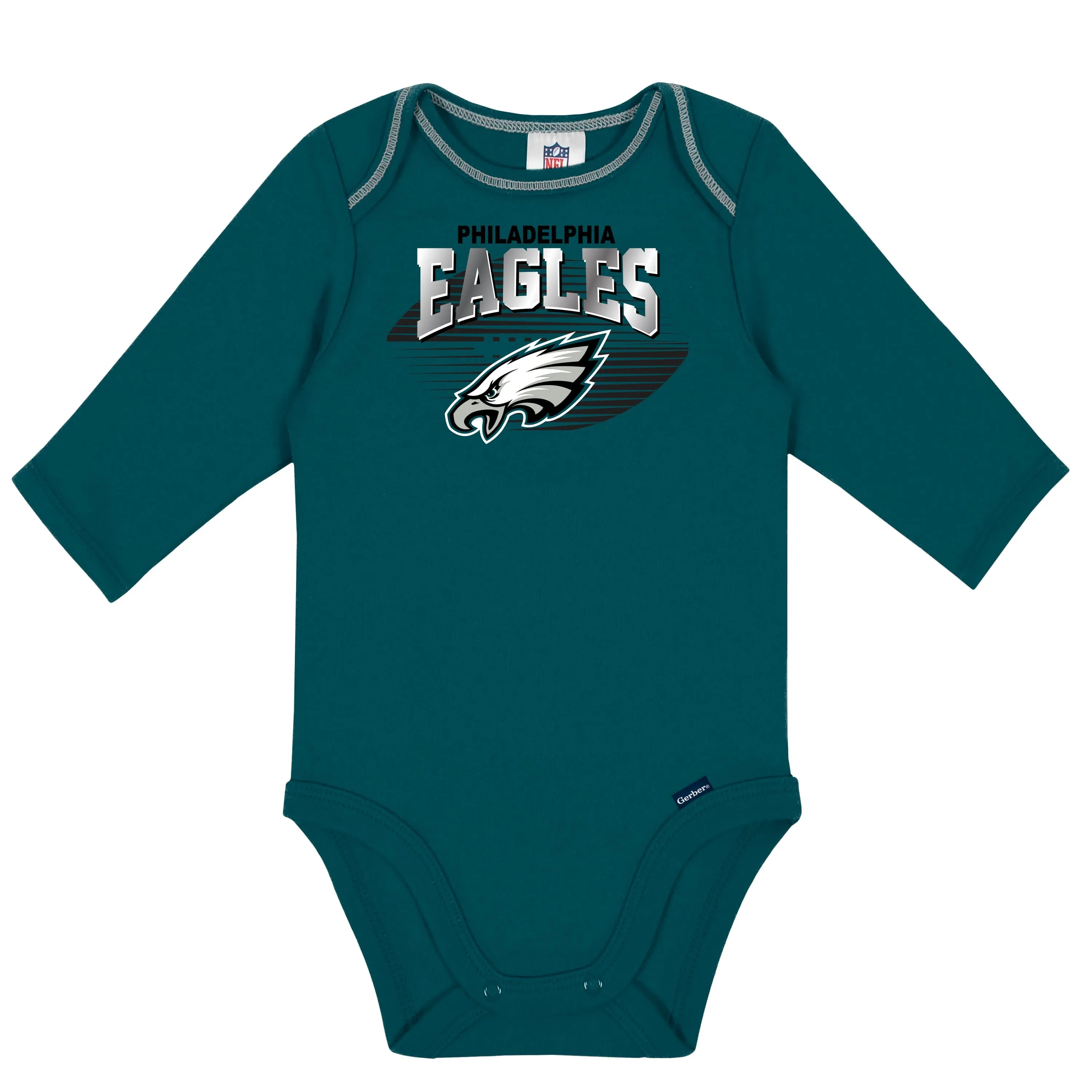 2-Pack Baby Boys Philadelphia Eagles Long Sleeve Bodysuits Gerber Childrenswea