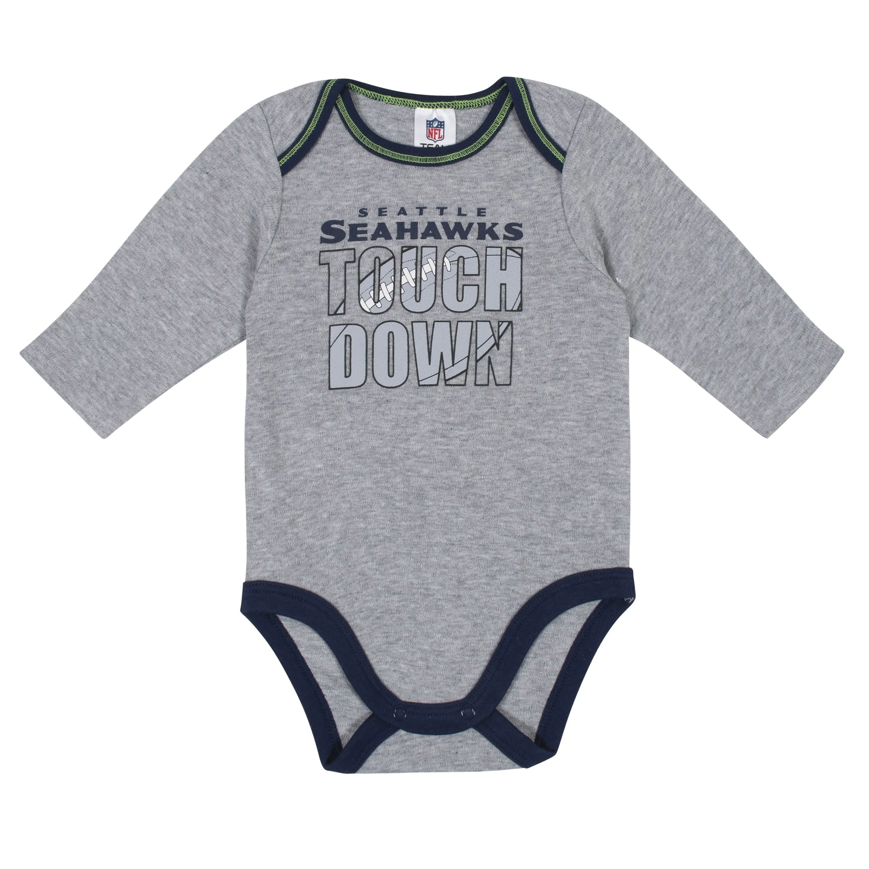 2-Pack Baby Boys Seattle Seahawks Long Sleeve Bodysuits Gerber Childrenswea