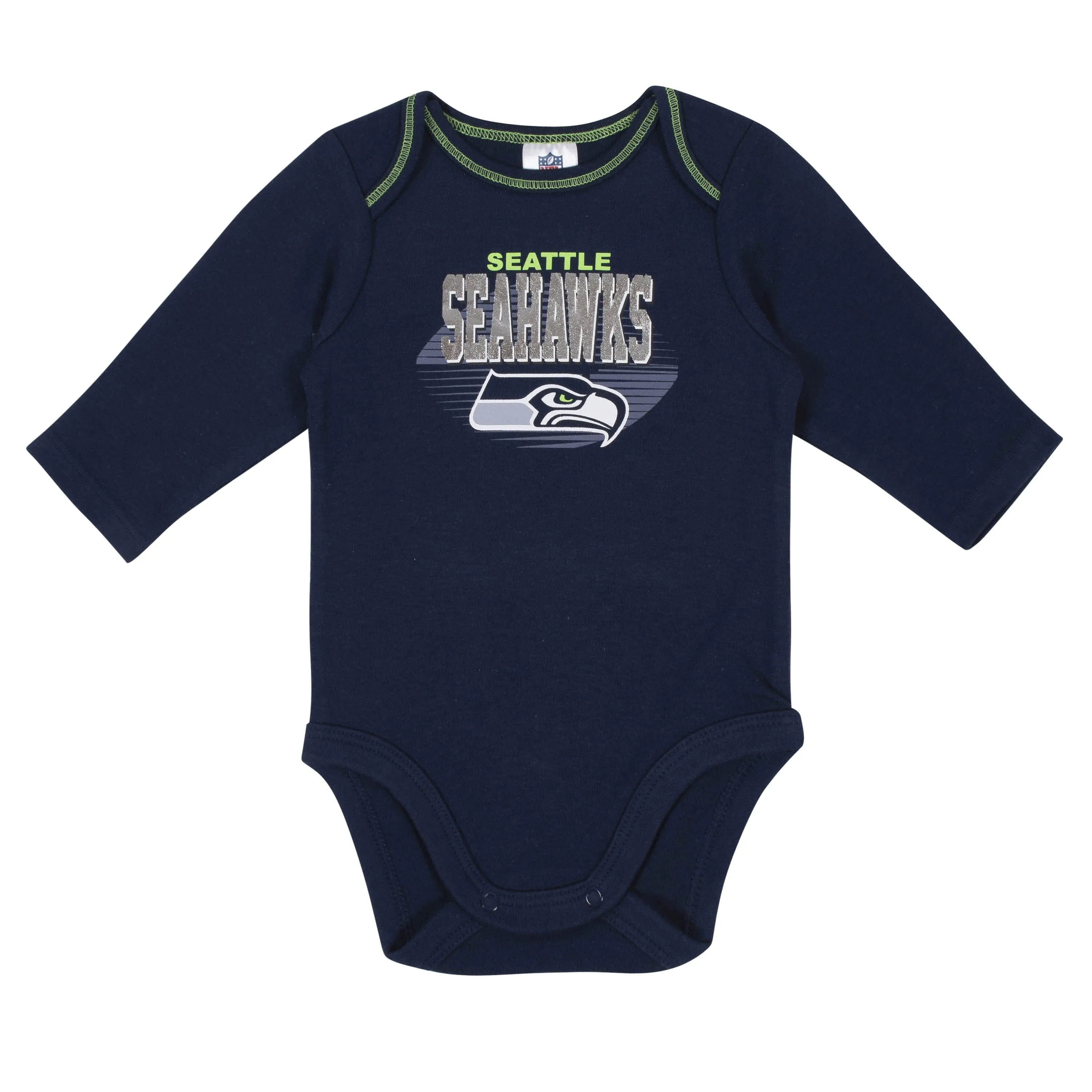 2-Pack Baby Boys Seattle Seahawks Long Sleeve Bodysuits Gerber Childrenswea