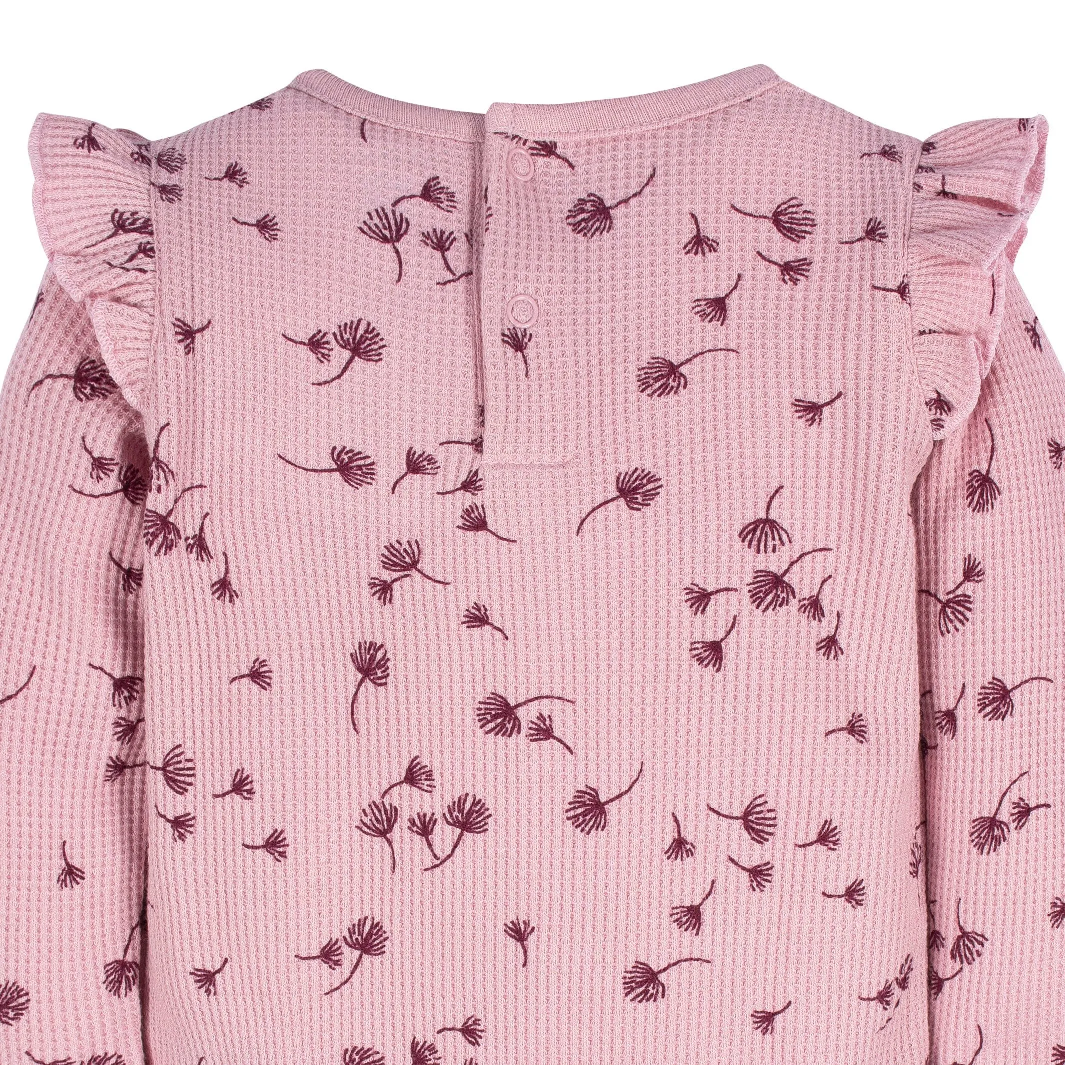 2-Pack Baby Girls Dandelions Long Sleeve Onesies Bodysuits Gerber Childrenswea