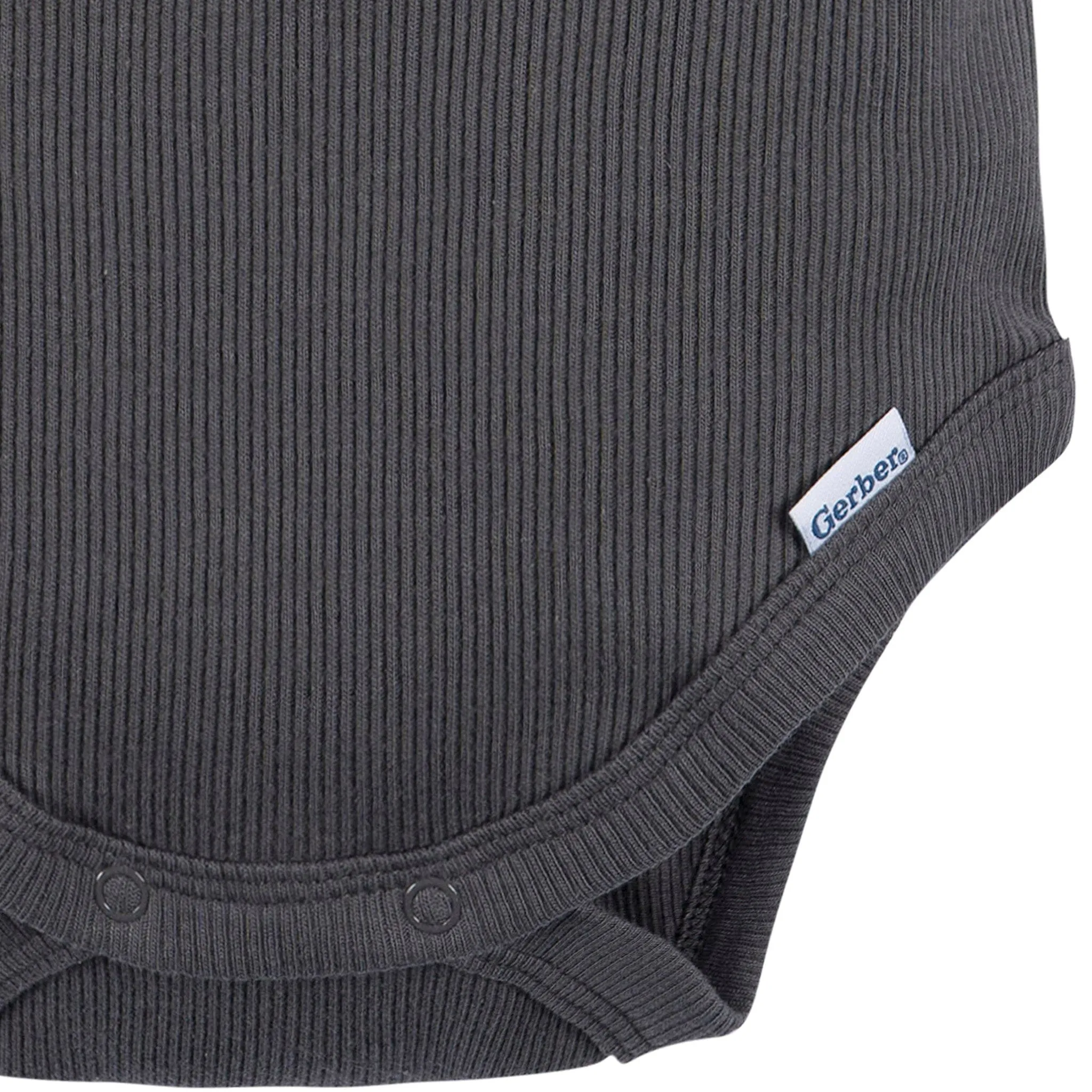 2-Piece Baby Boys Dark Grey Bodysuit and Shorts Set Gerber Childrenswea