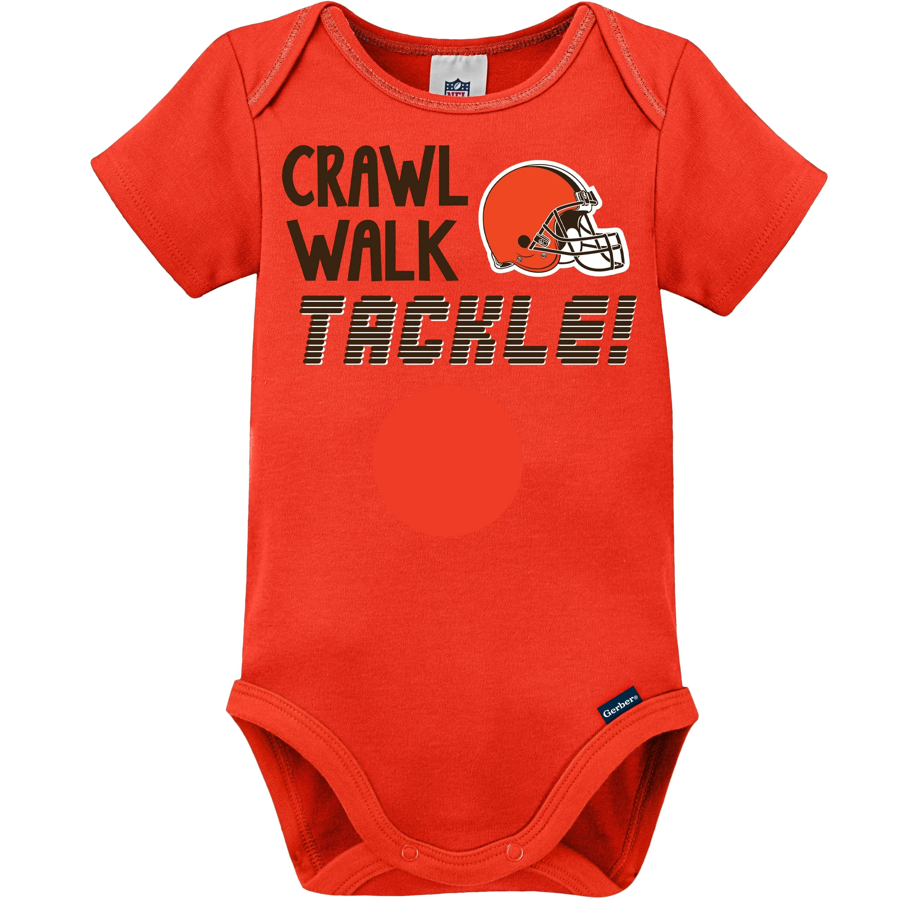 3-Pack Baby Boys Browns Short Sleeve Bodysuits Gerber Childrenswea