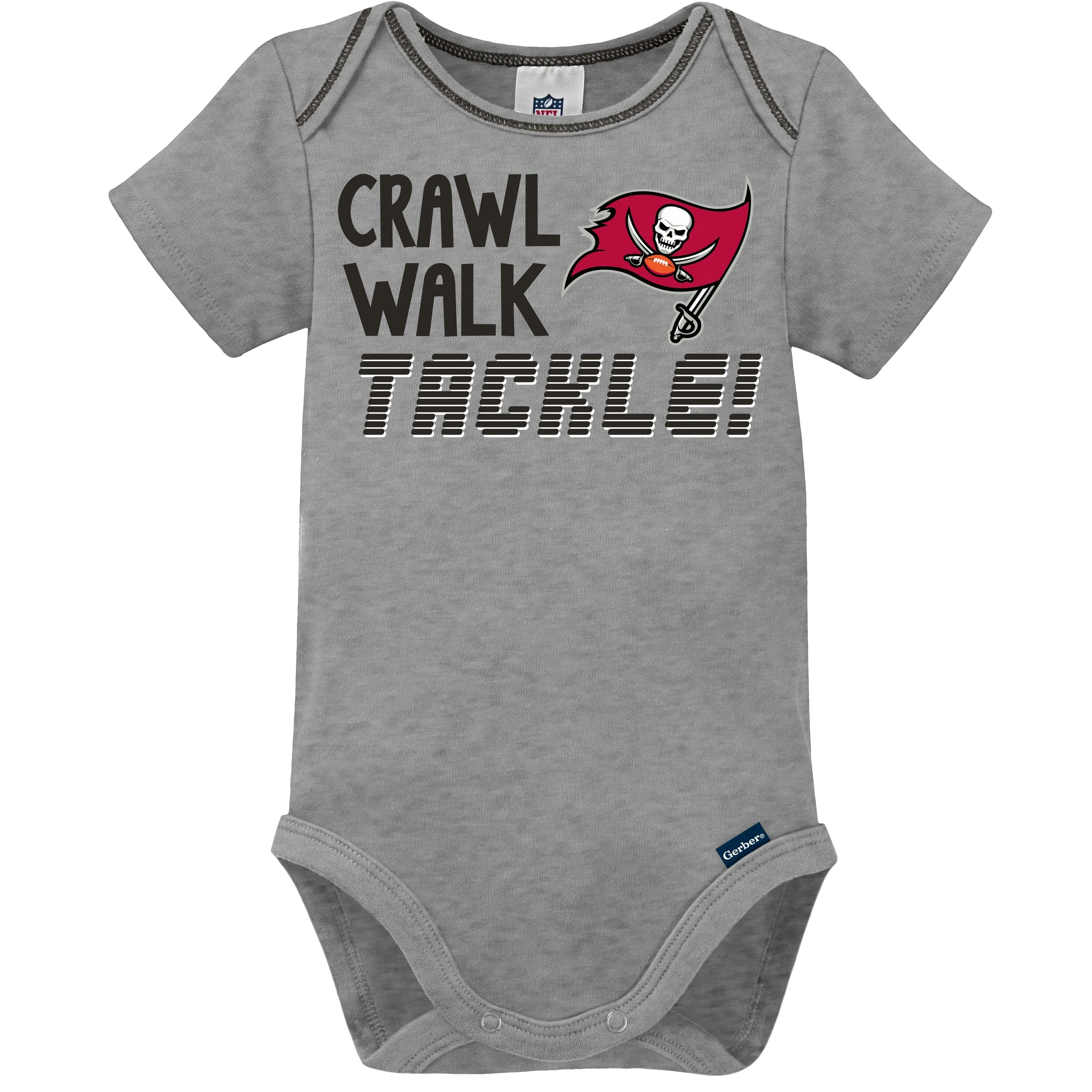 3-Pack Baby Boys Buccaneers Short Sleeve Bodysuits Gerber Childrenswea
