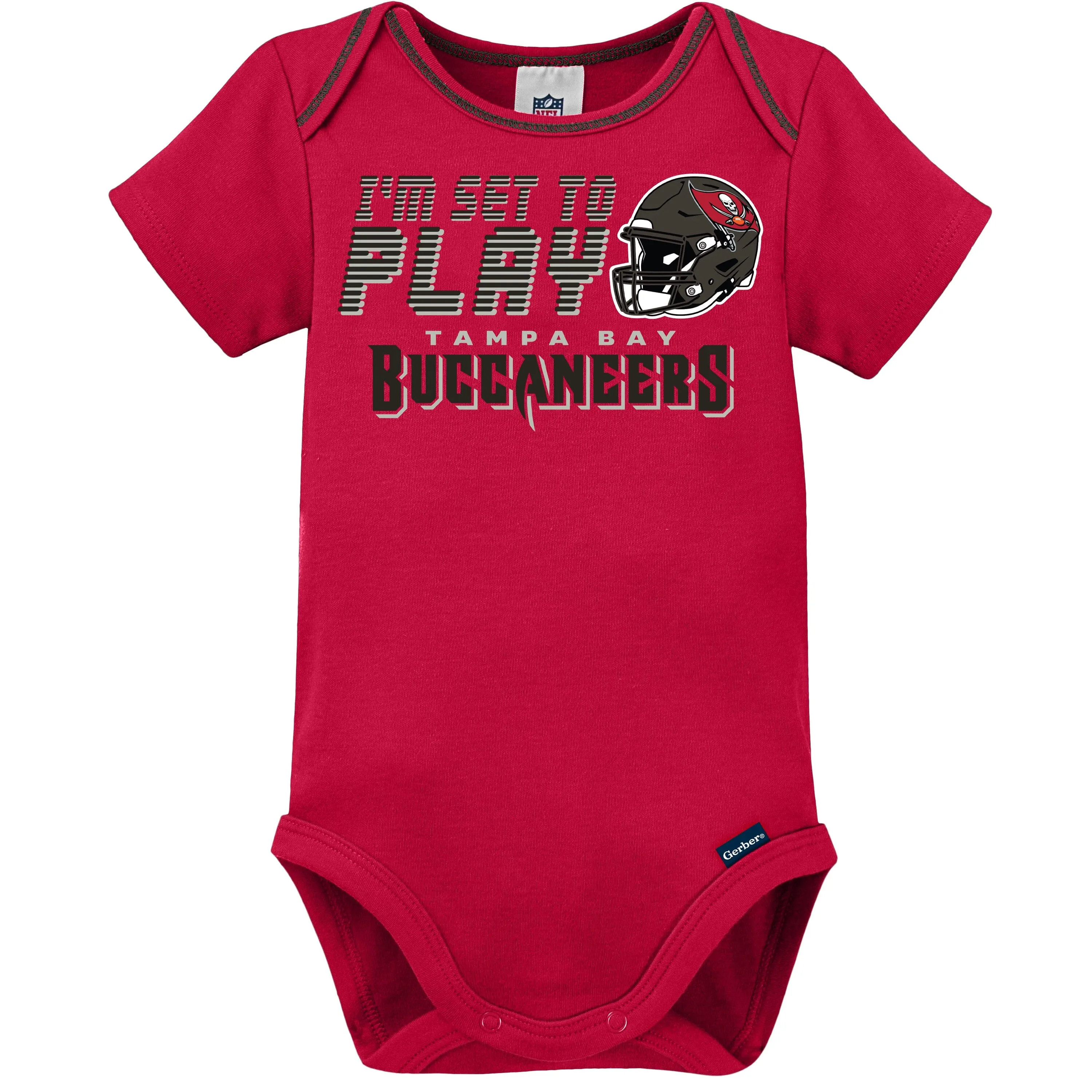 3-Pack Baby Boys Buccaneers Short Sleeve Bodysuits Gerber Childrenswea