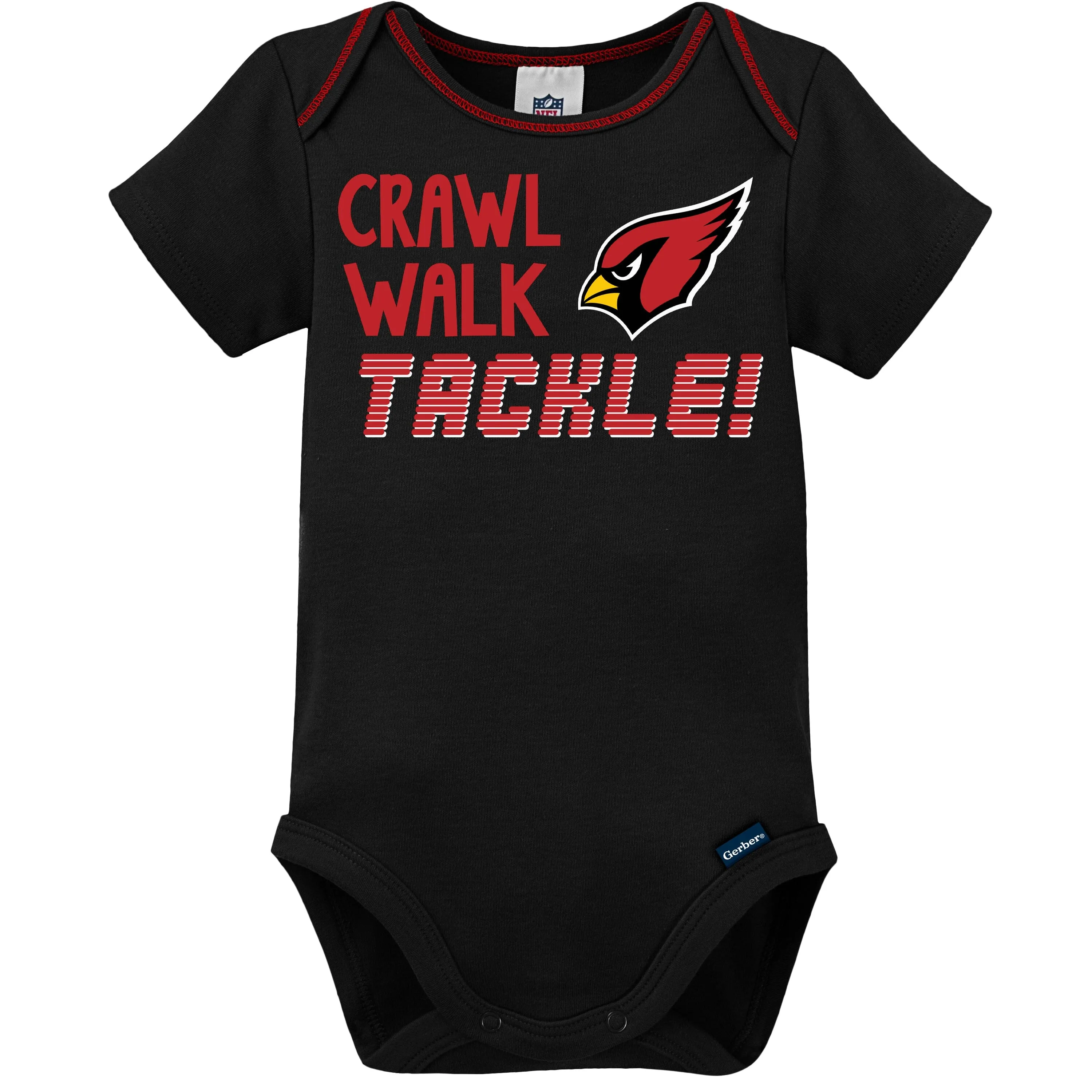 3-Pack Baby Boys Cardinals Short Sleeve Bodysuits Gerber Childrenswea