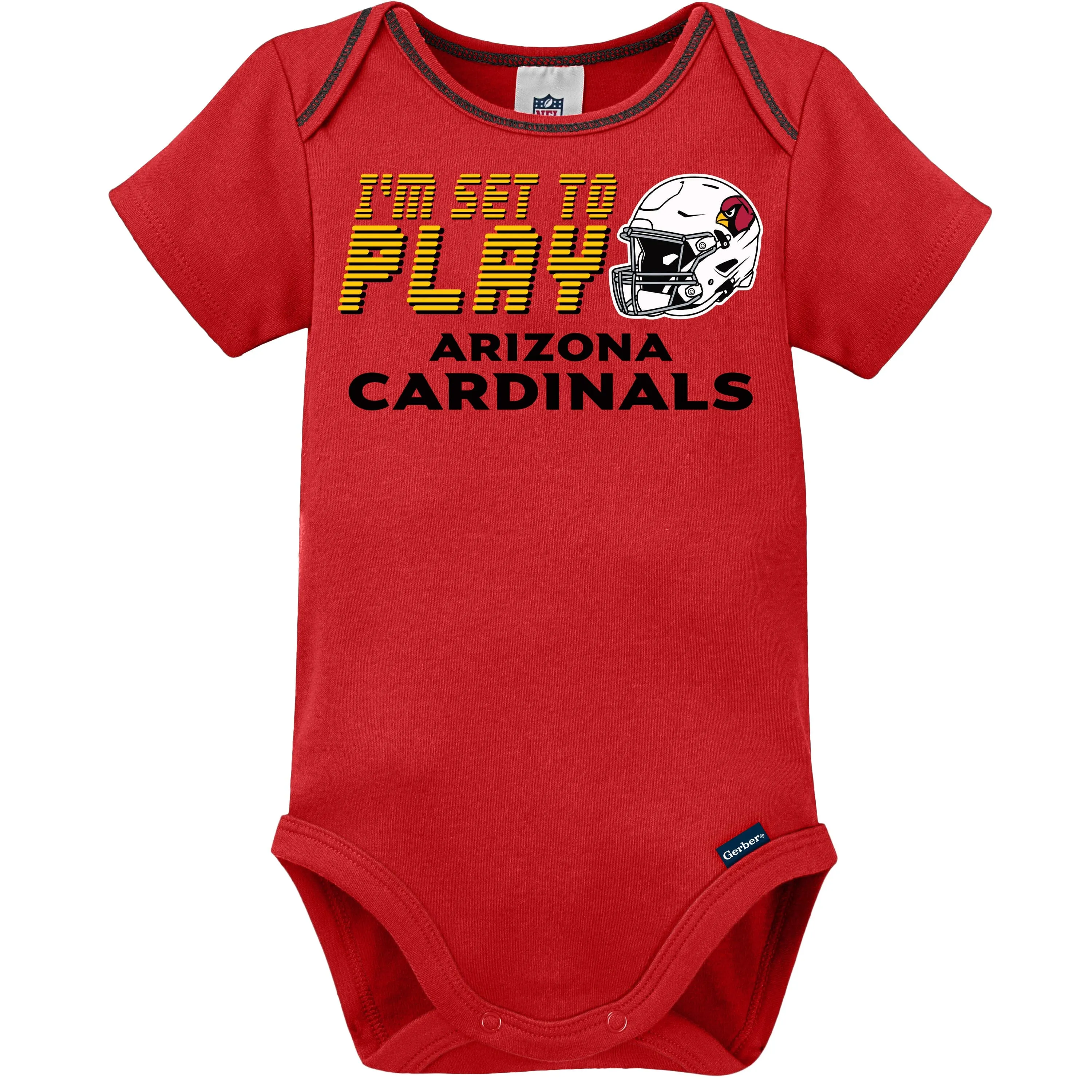 3-Pack Baby Boys Cardinals Short Sleeve Bodysuits Gerber Childrenswea