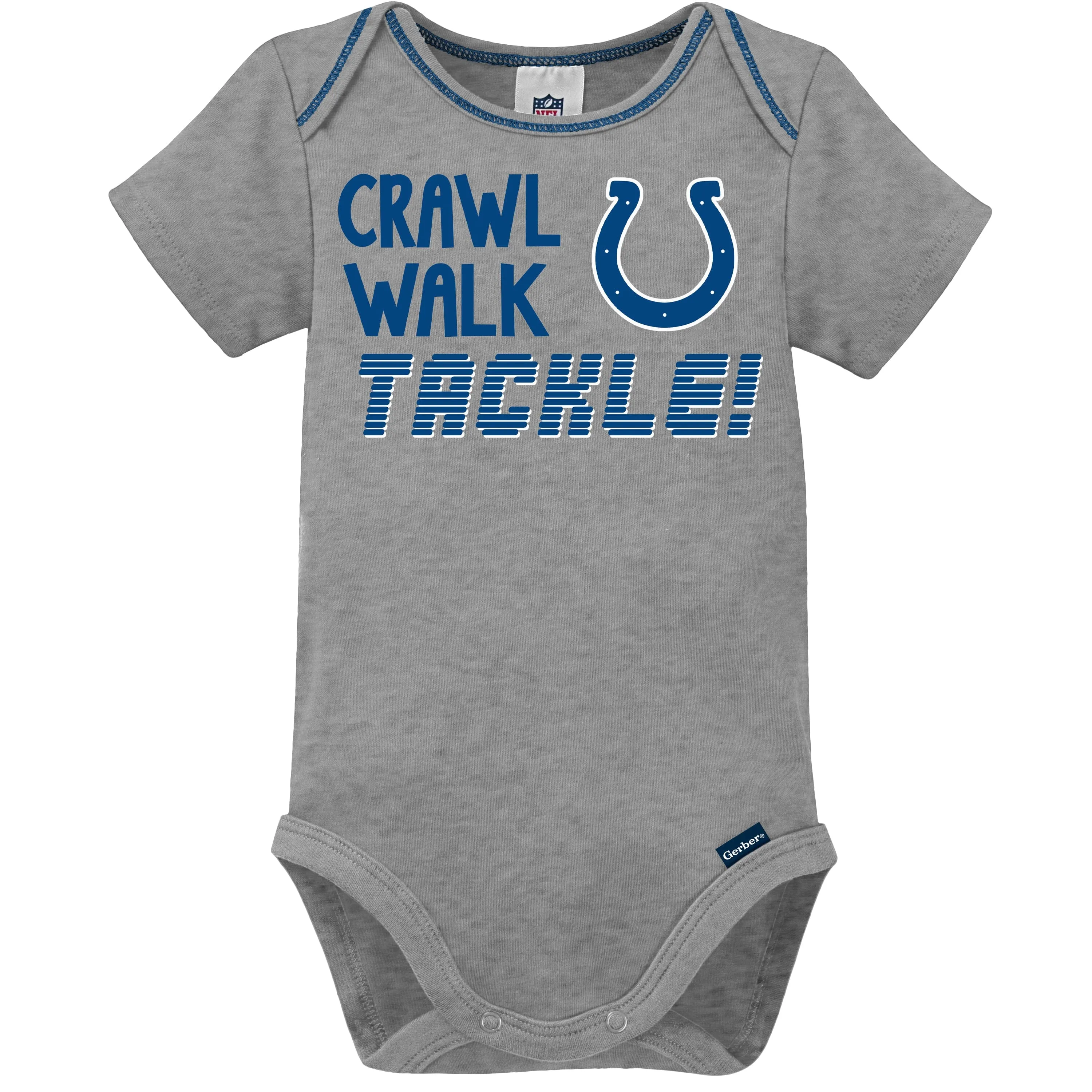 3-Pack Baby Boys Colts Short Sleeve Bodysuits Gerber Childrenswea