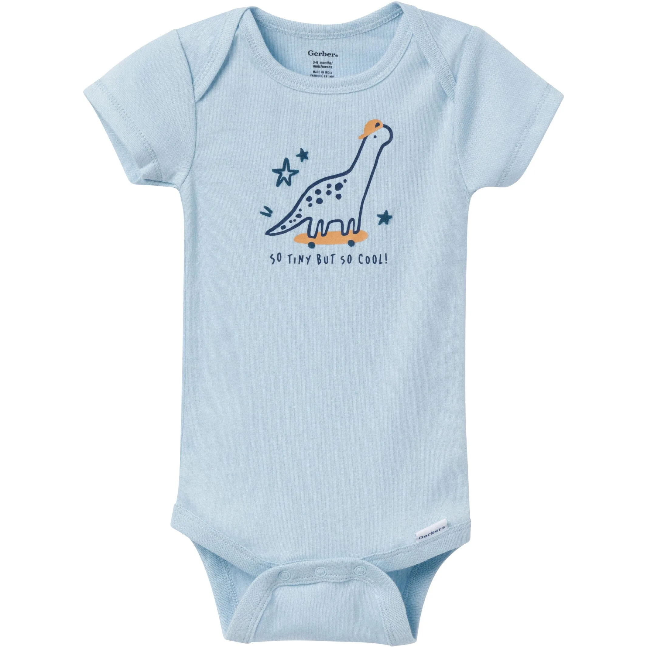 3-Pack Baby Boys Dino Dude Onesies Bodysuits Gerber Childrenswea
