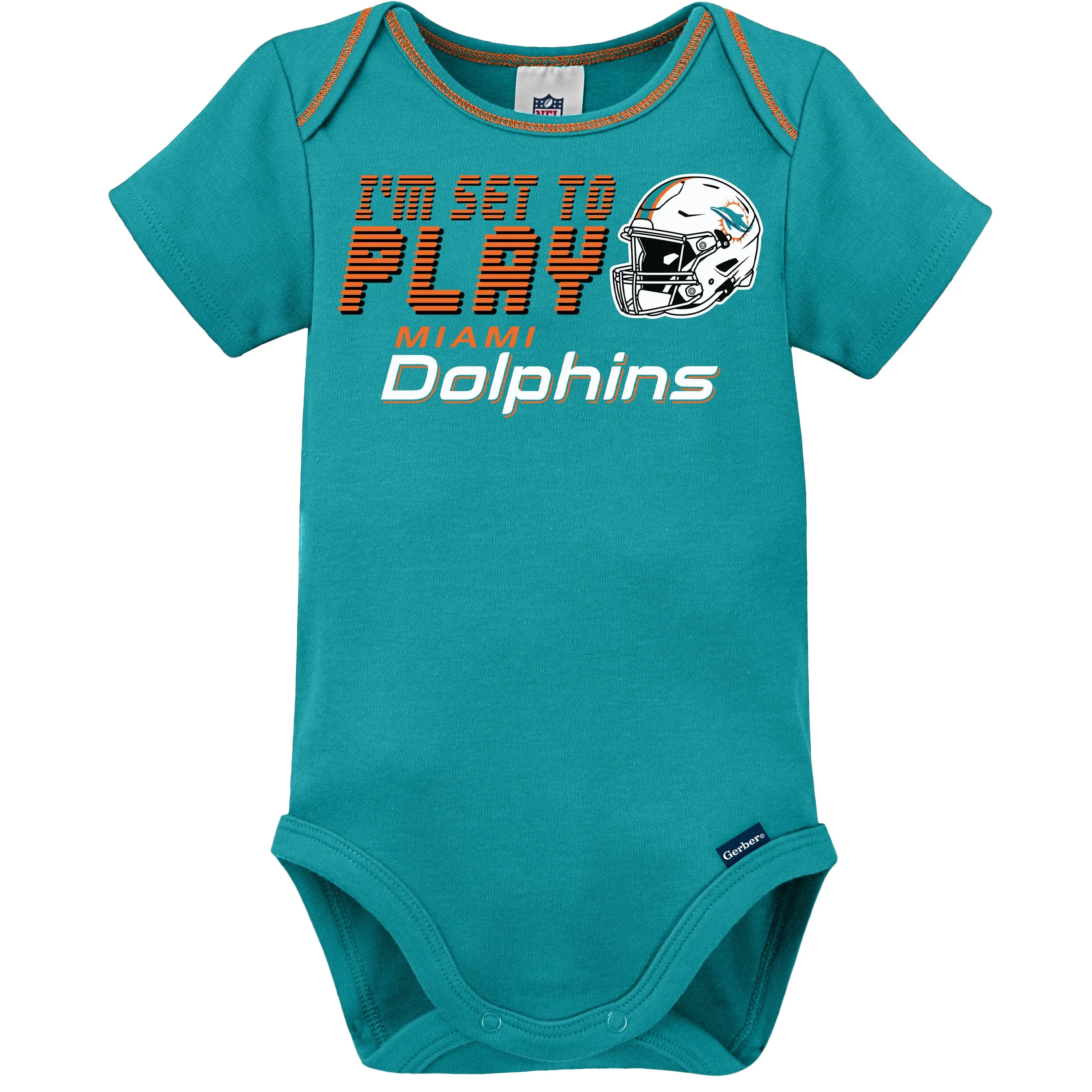 3-Pack Baby Boys Dolphins Short Sleeve Bodysuits Gerber Childrenswea
