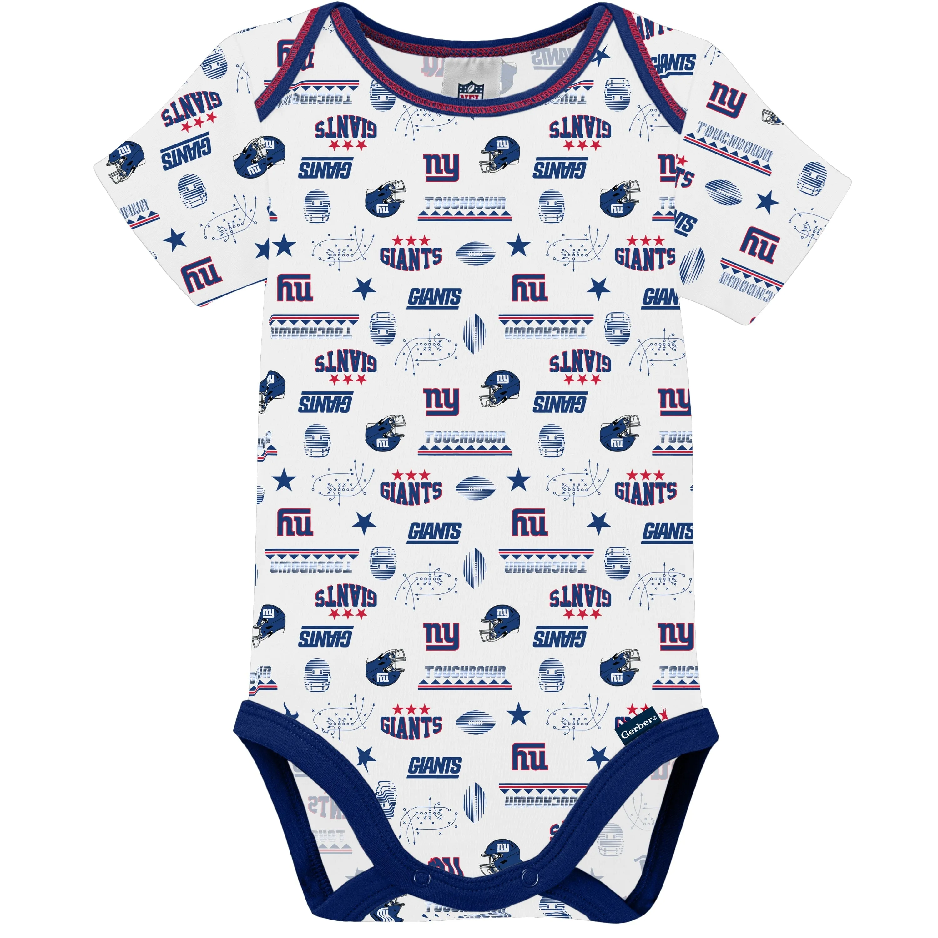 3-Pack Baby Boys Giants Short Sleeve Bodysuits Gerber Childrenswea