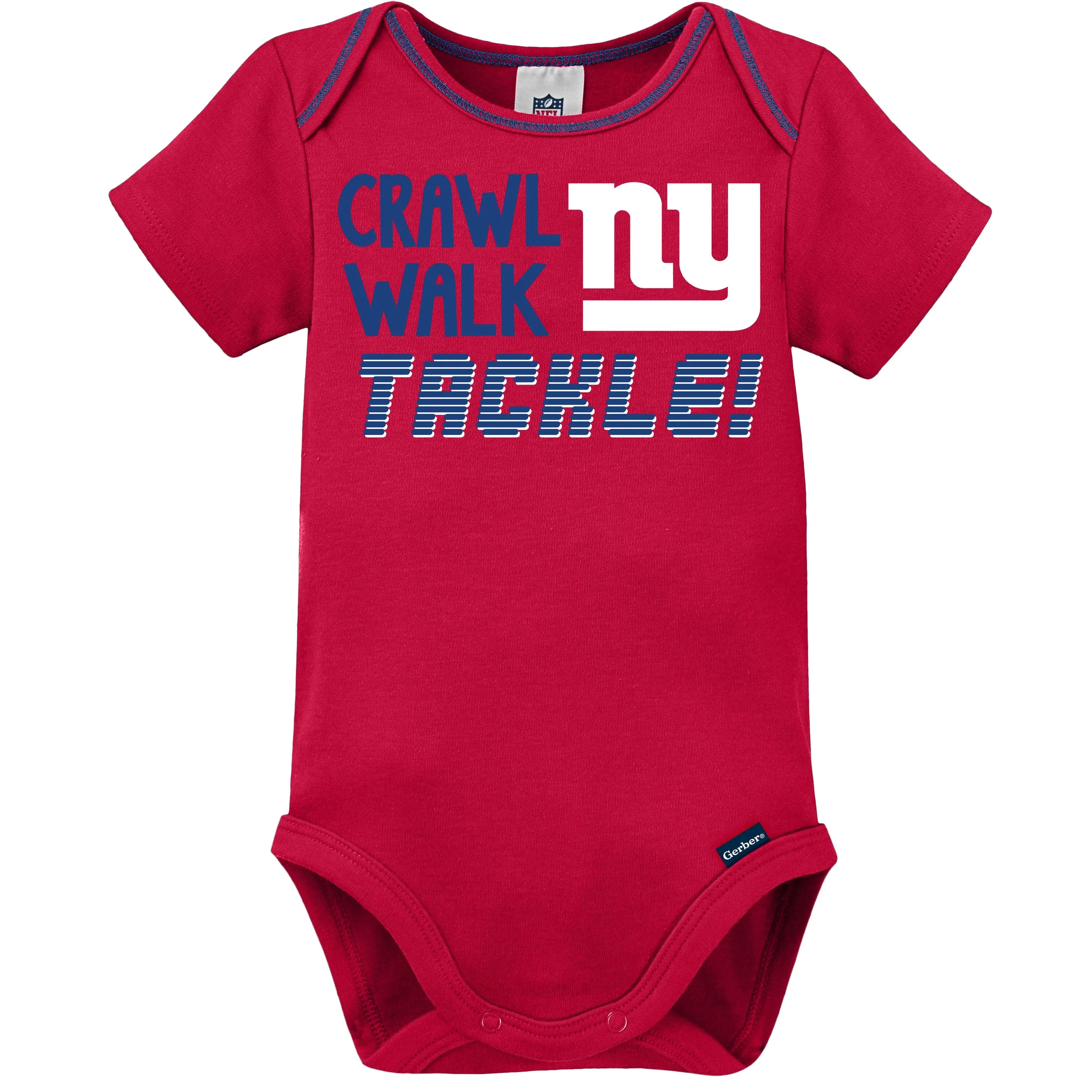 3-Pack Baby Boys Giants Short Sleeve Bodysuits Gerber Childrenswea