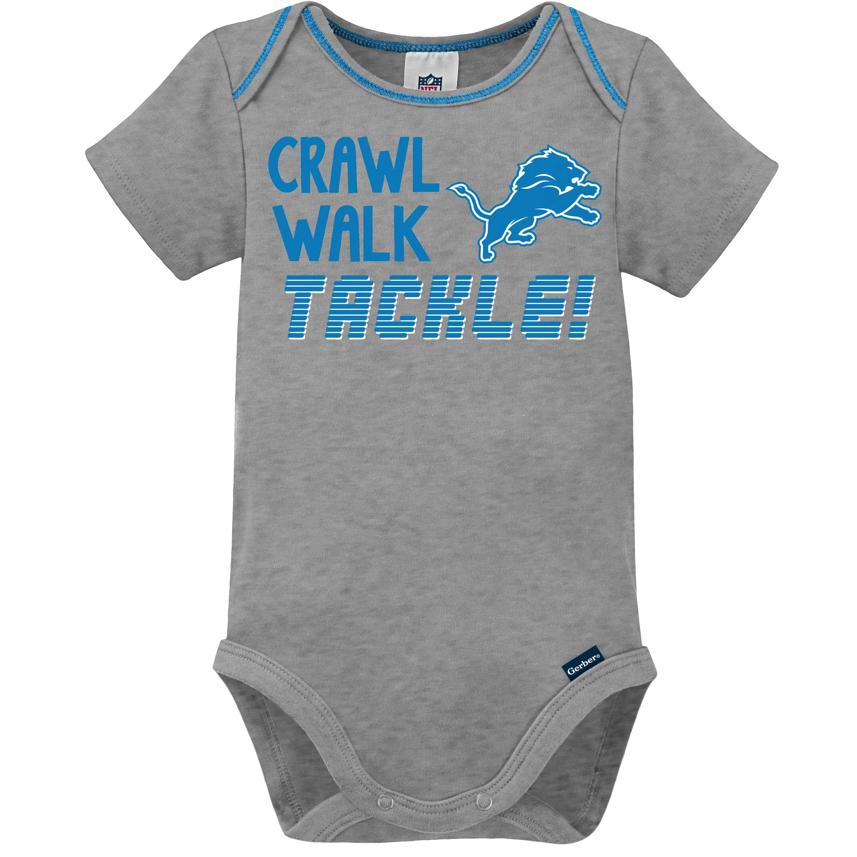 3-Pack Baby Boys Lions Short Sleeve Bodysuits Gerber Childrenswea