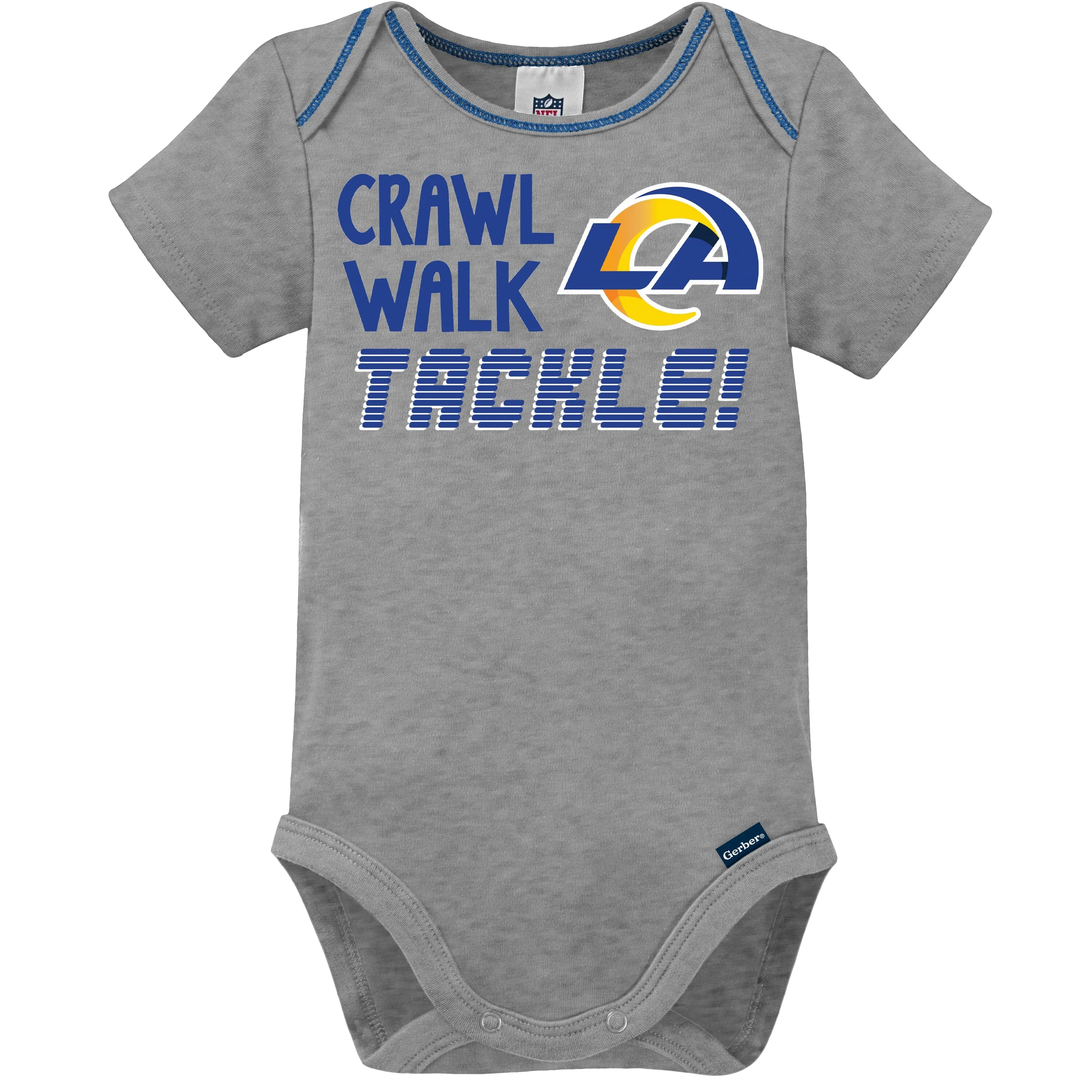 3-Pack Baby Boys Rams Short Sleeve Bodysuits Gerber Childrenswea