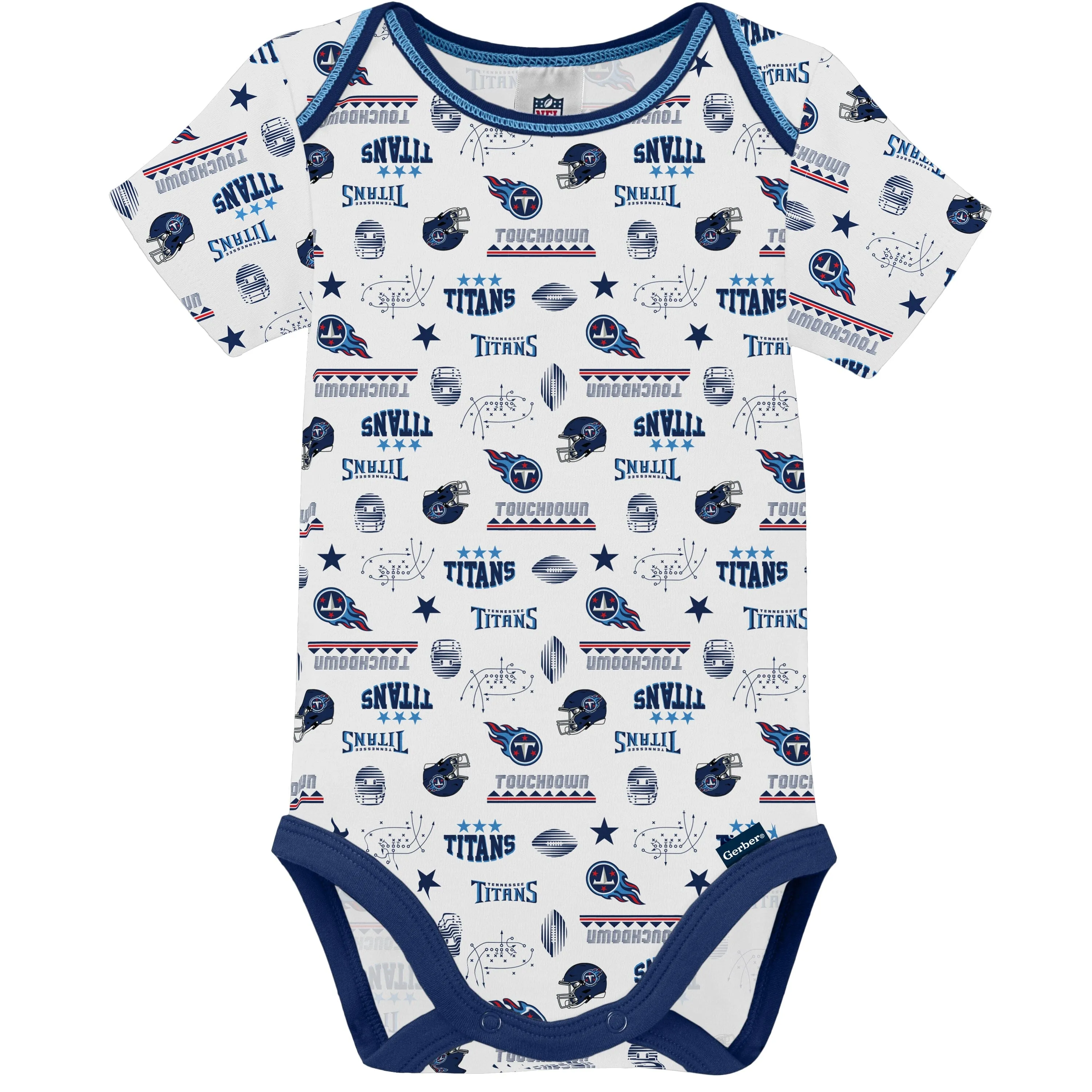 3-Pack Baby Boys Tennessee Titans Short Sleeve Bodysuits Gerber Childrenswea
