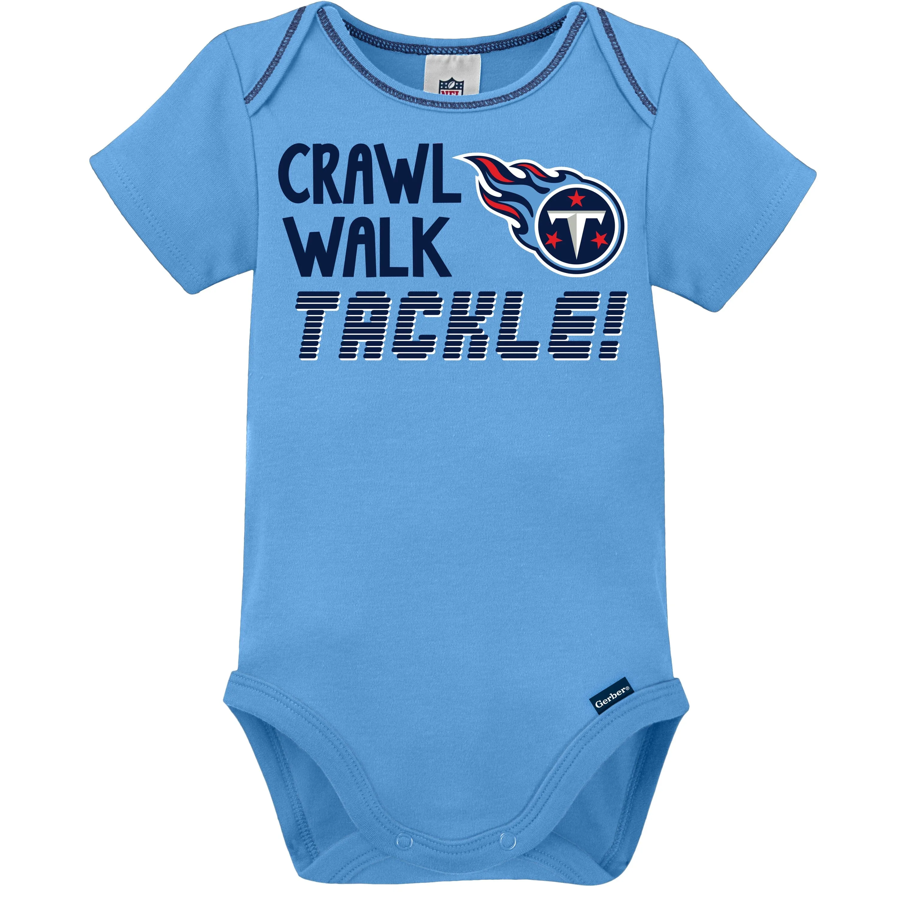 3-Pack Baby Boys Tennessee Titans Short Sleeve Bodysuits Gerber Childrenswea